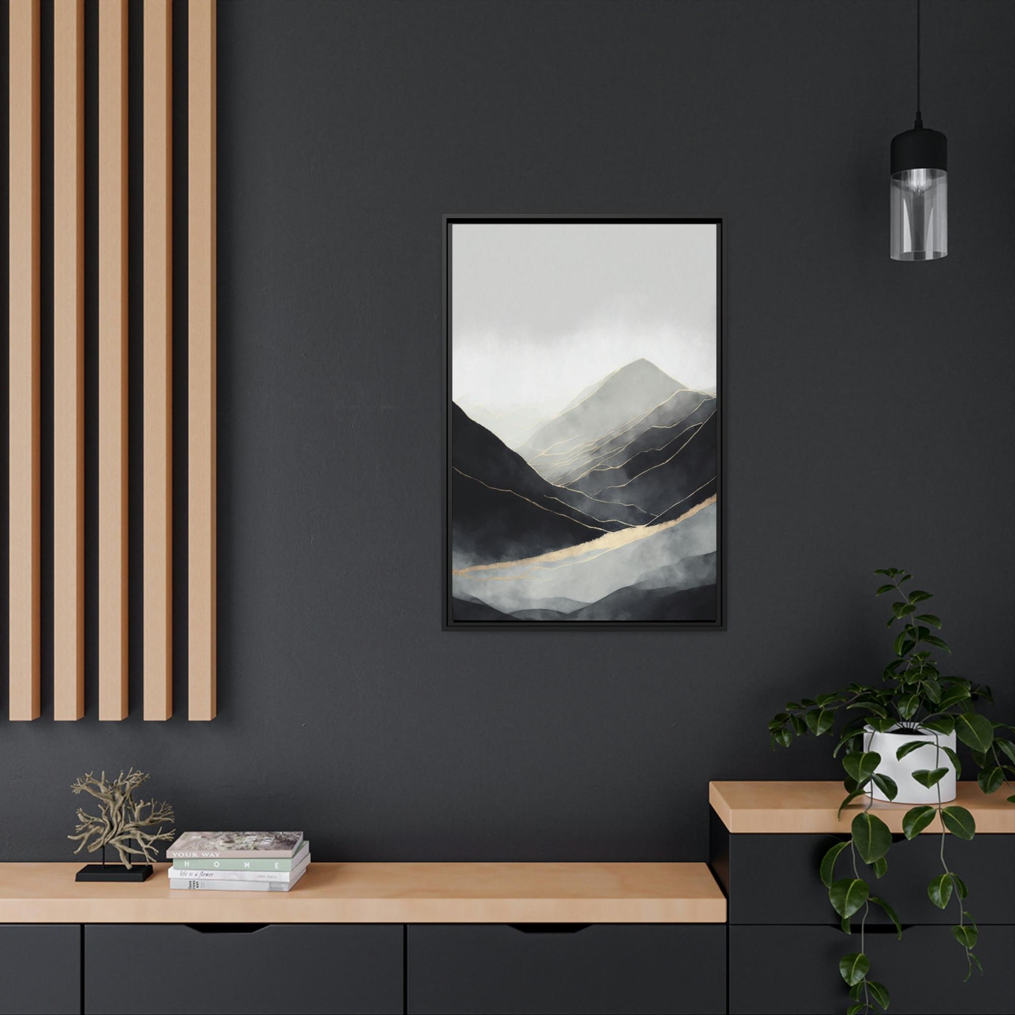 Abstract Landscape Abstract Nature: A Print on Canvas & Poster of a Bold Landscape