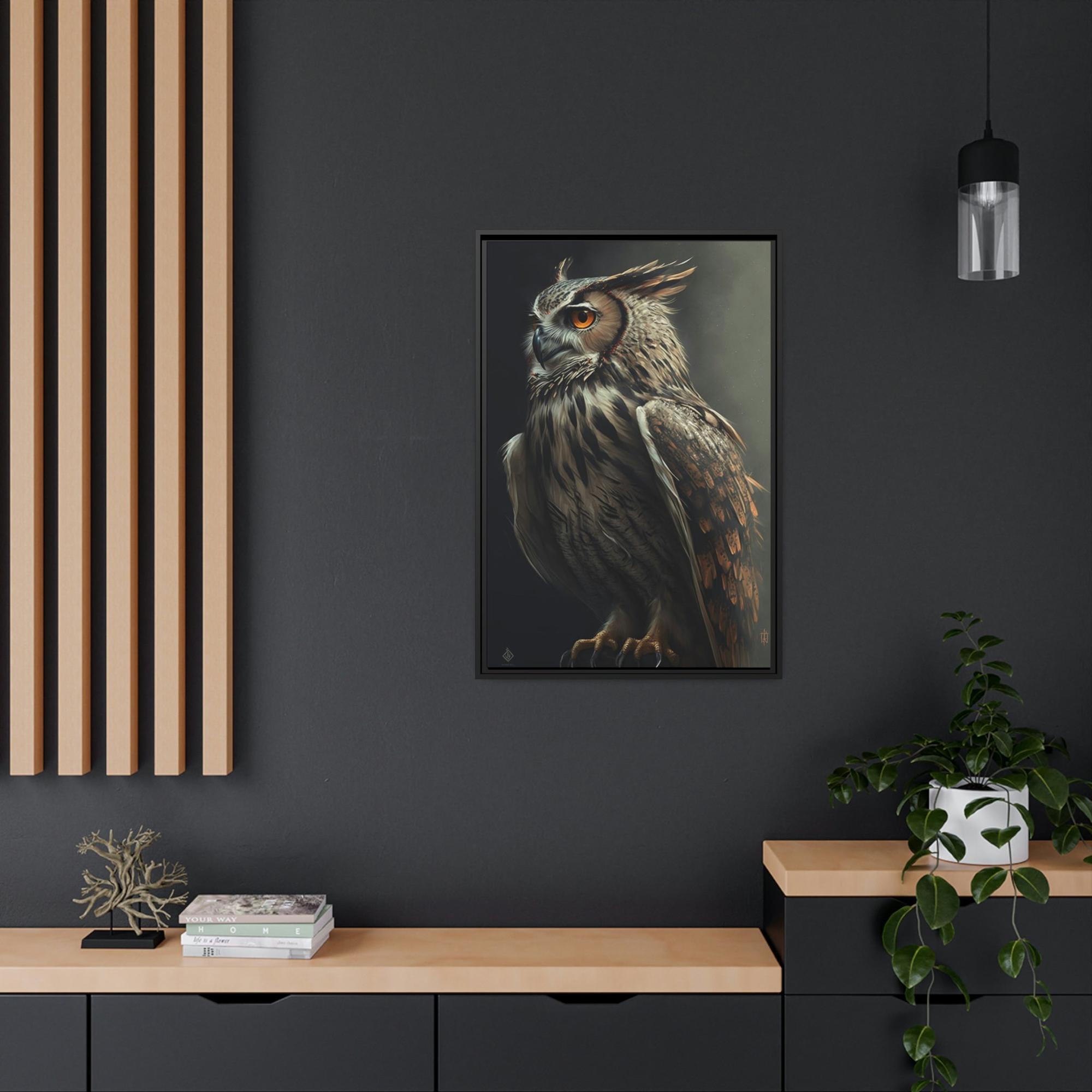 Owls Noble Hunter: An Artistic Depiction of a Single Owl