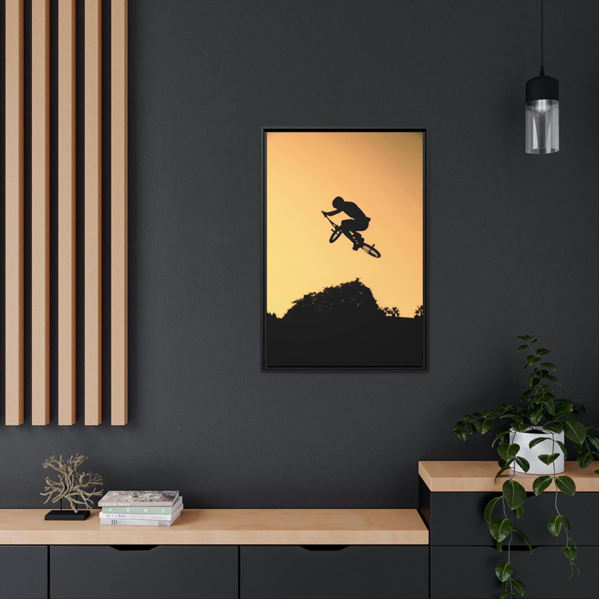 Bicycles Two-Wheeled Adventure: Colorful Bicycles on Print Canvas & Poster
