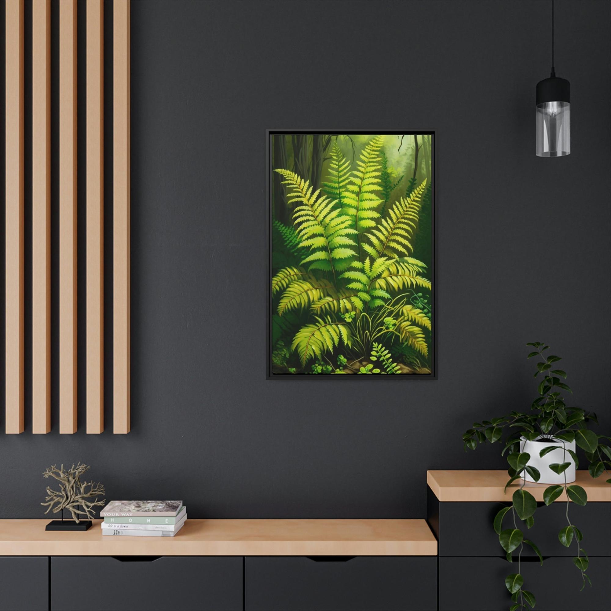 Fern The Enchanted Forest: A Painting on Canvas Featuring Ferns