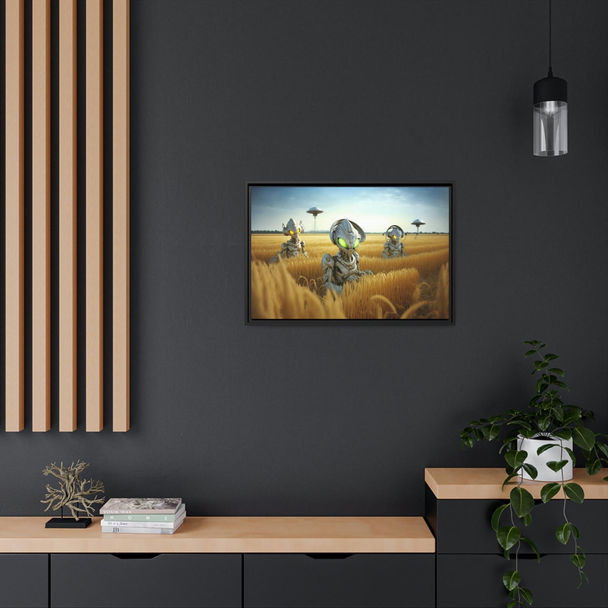 Aliens Intergalactic Beauty: Alien-Inspired Art Print on Canvas & Poster