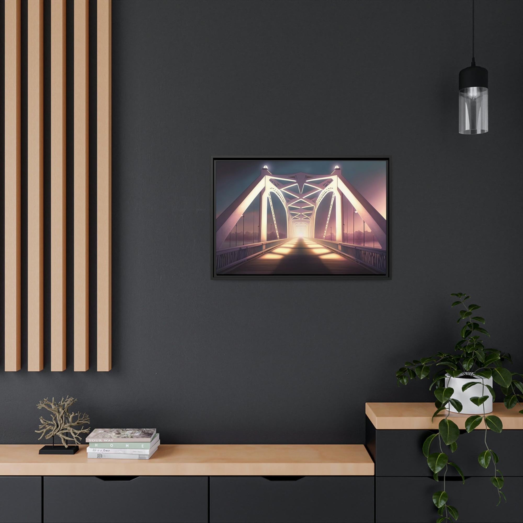 Bridge Bridge to Serenity: Beautiful Artwork of a Bridge on Canvas and Print