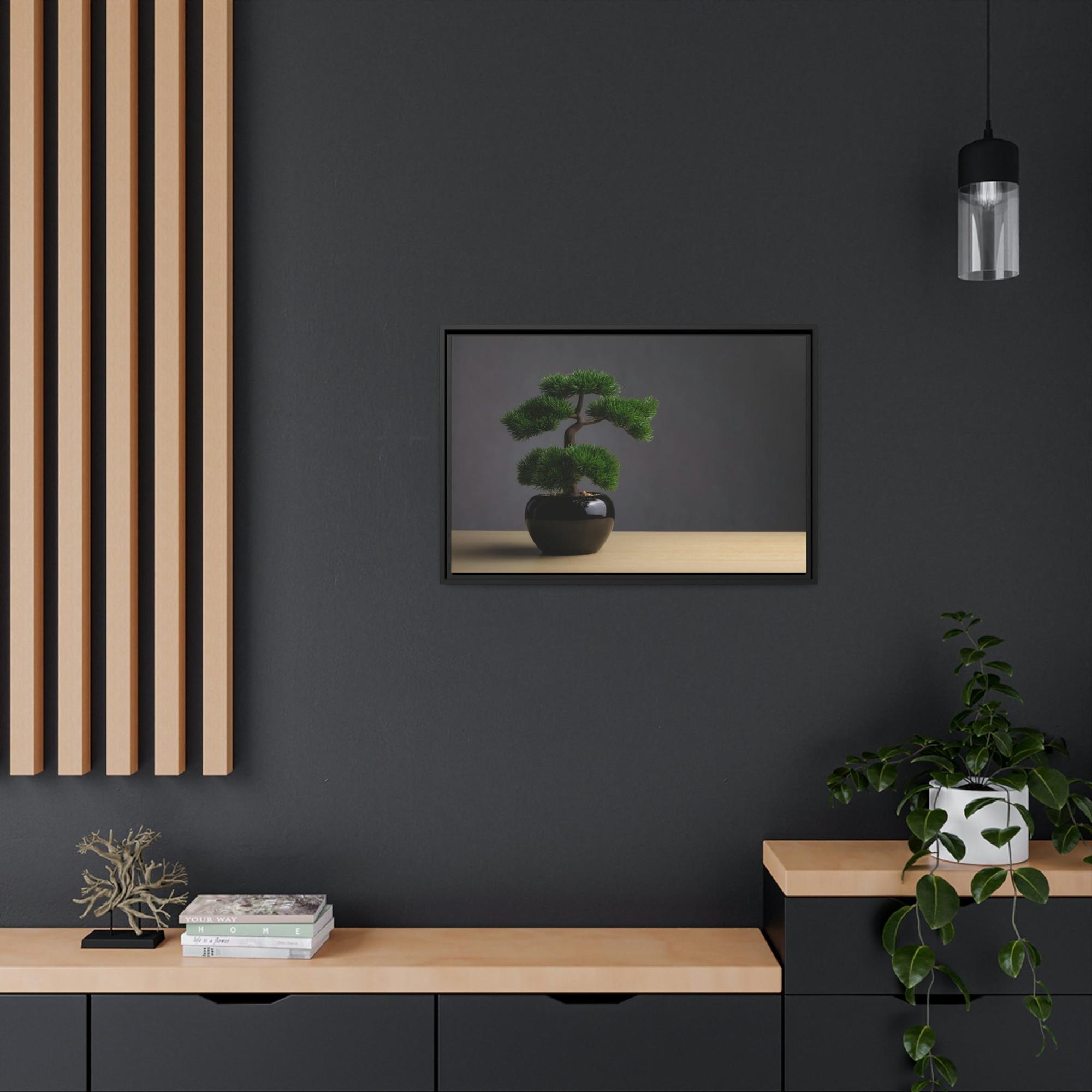 Bonsai Tree Bonsai Beauty: Wall Art and Print on Canvas with Serene Bonsai Tree Art