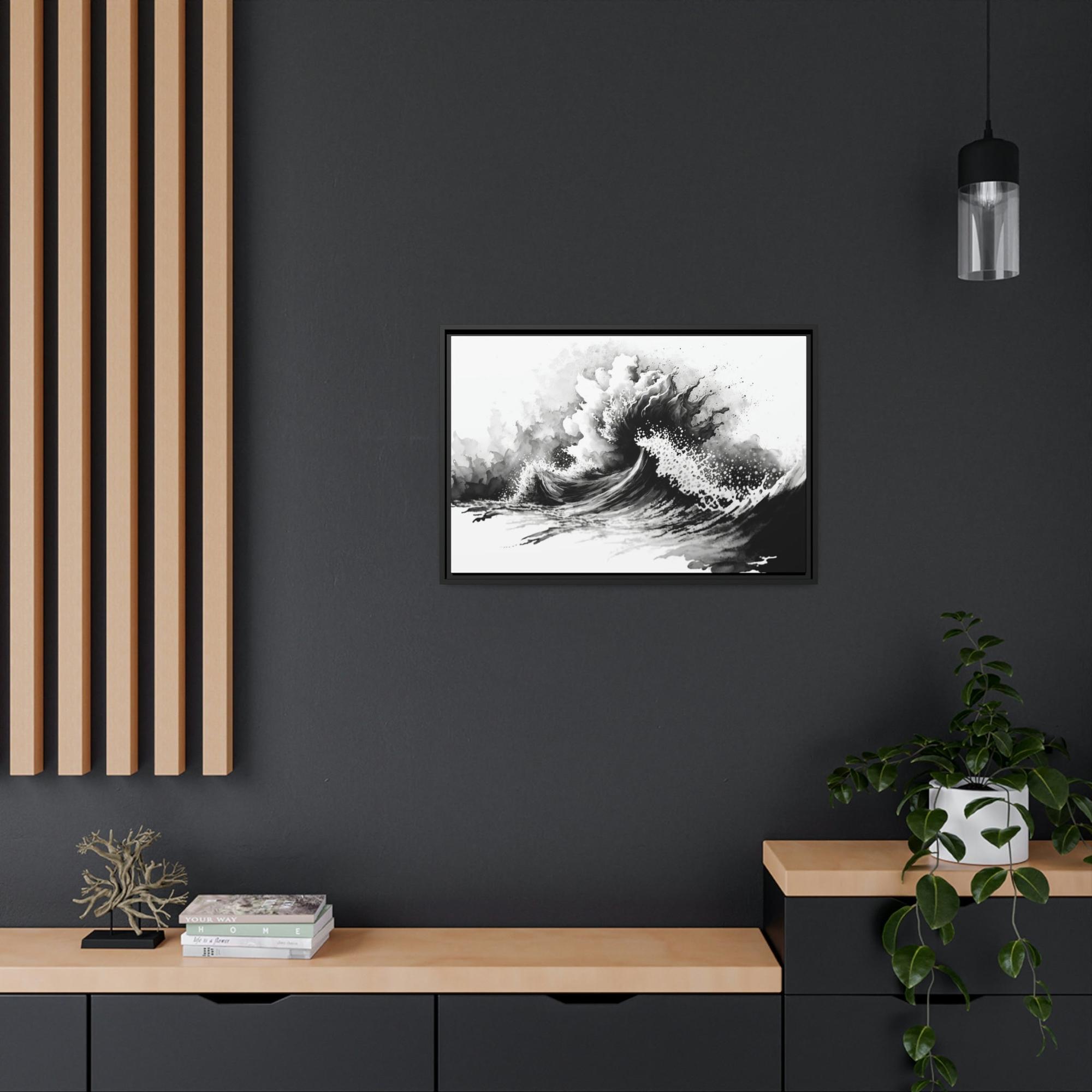 undefined The Beauty of Contrast: Black and White Art on Framed Canvas