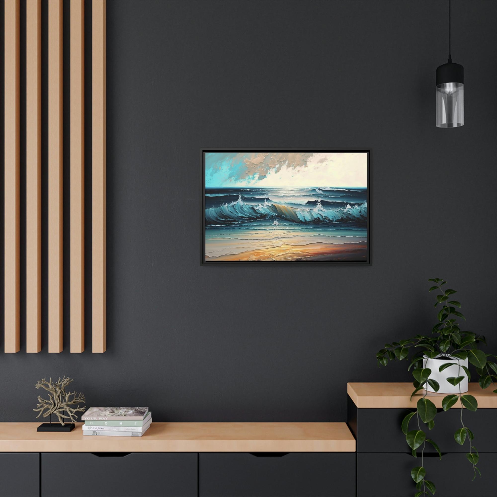 Abstract Ocean Oceanic Dreams: A Print on Canvas & Poster of an Abstract Sea View