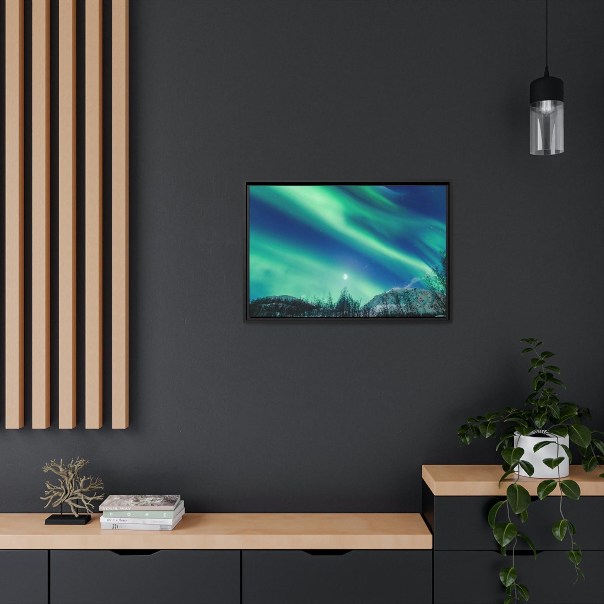 Aurora Borealis Aurora Borealis Magic: High-Quality Print on Canvas for Your Wall