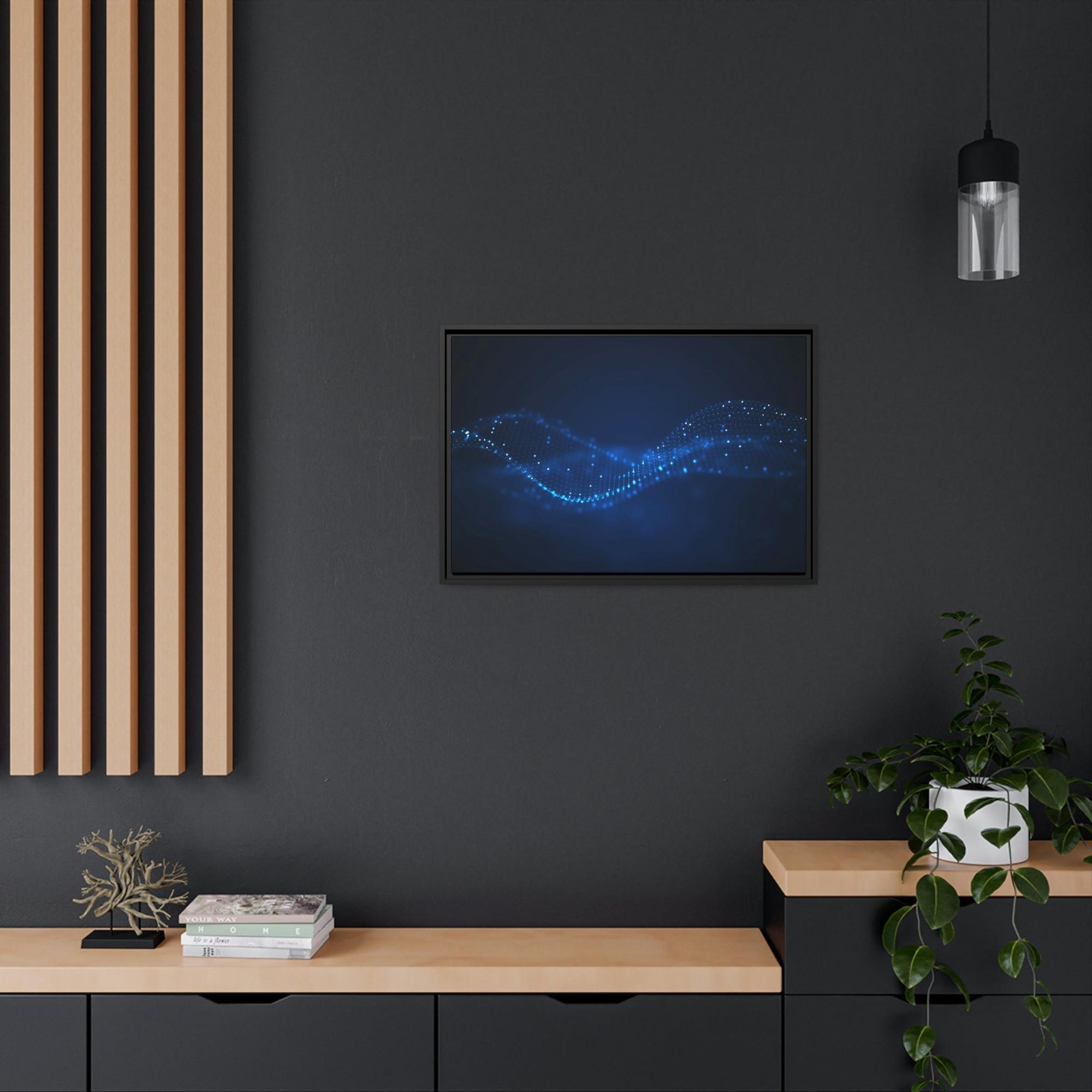 Abstract Digital Digital Dreams: Abstract Wall Art on Natural Canvas & Poster