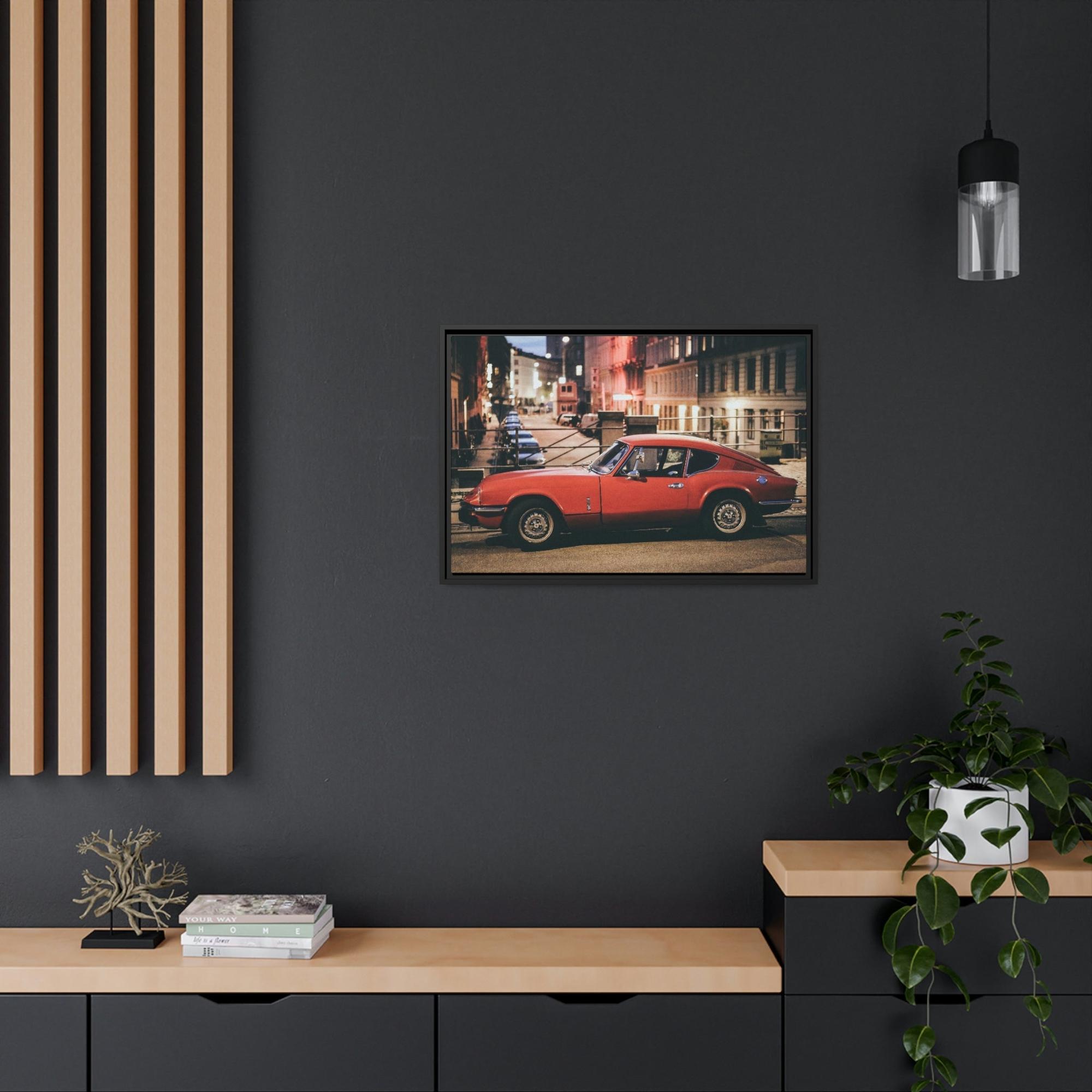 Corvette The Classic Corvette: A Striking Framed Poster Print for Car Enthusiasts