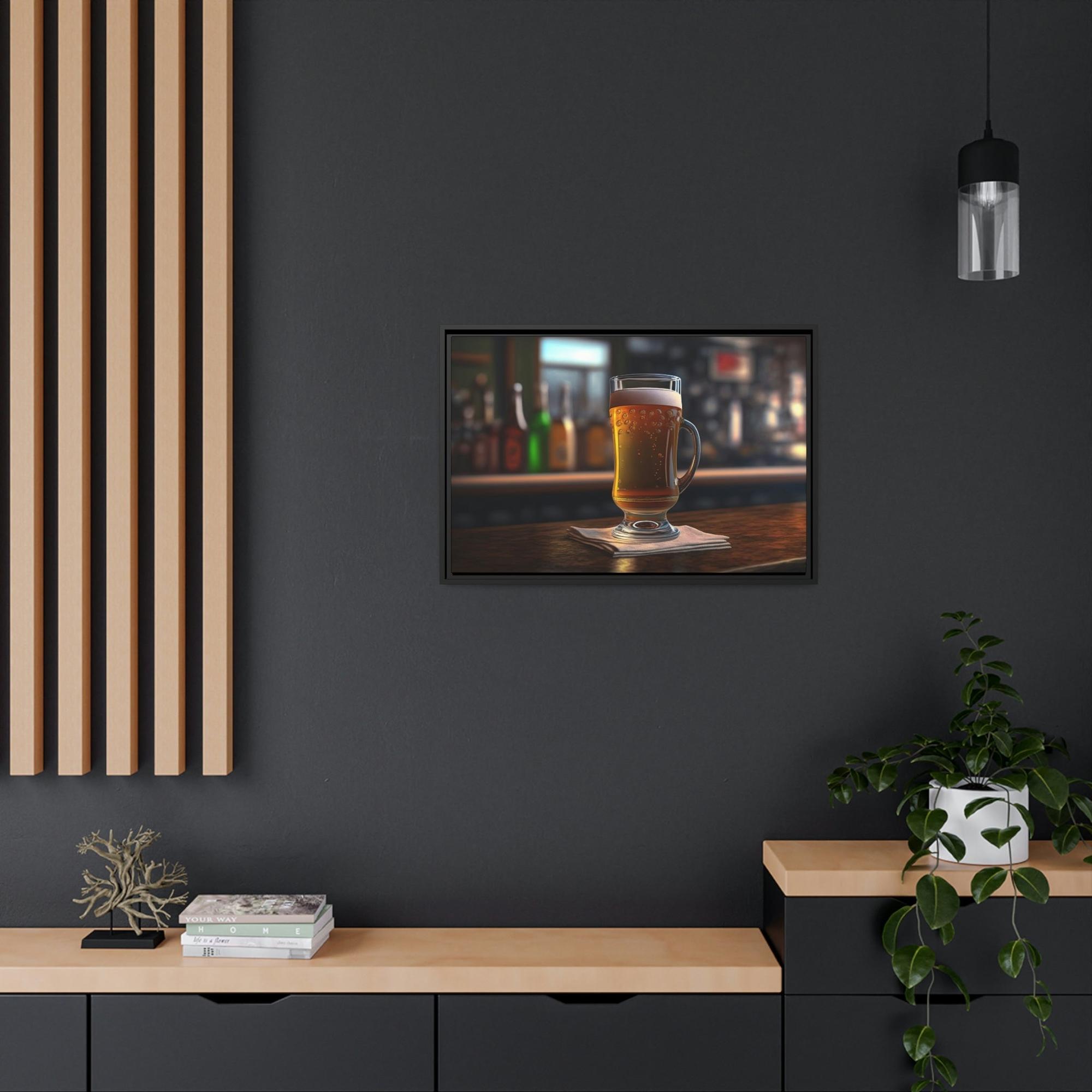 Beer Drink in the Art: Framed Beer Posters for Your Home Bar