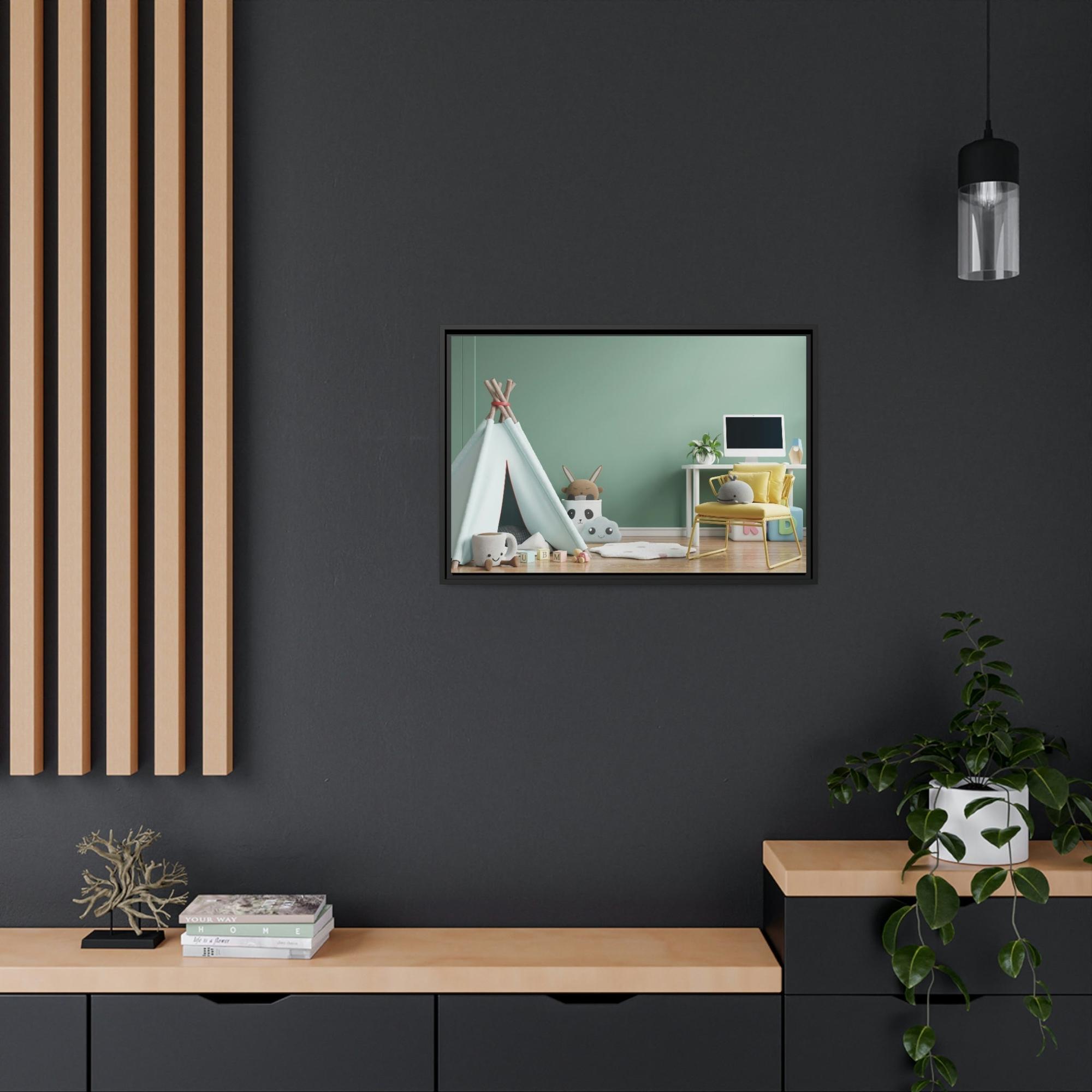 Boys Room Boys Room Art on a Natural Canvas with a Construction Zone Theme: Perfect for Little Builders