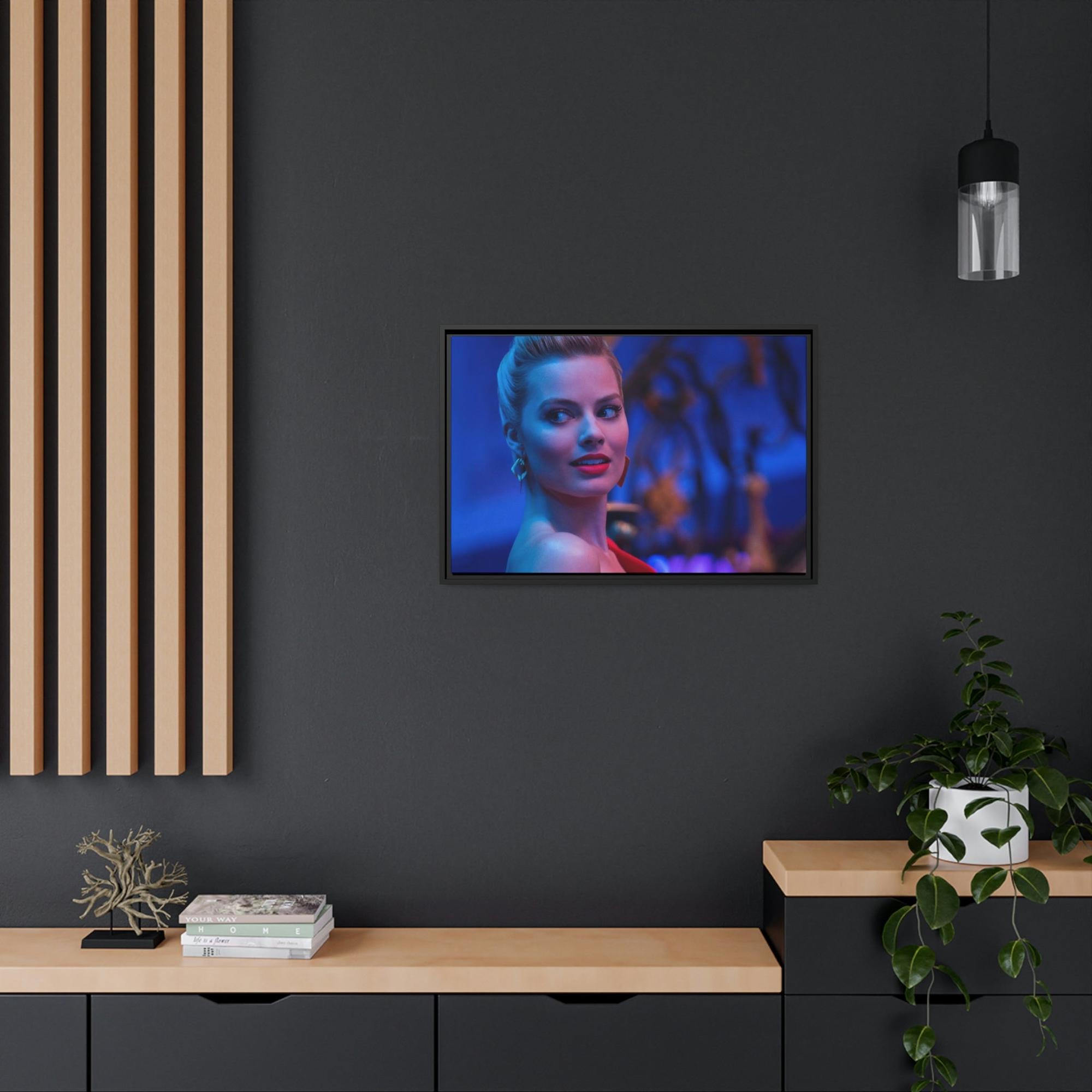 Celebrities Glamorous Hollywood Nights: Celebrity Portrait on Framed Canvas