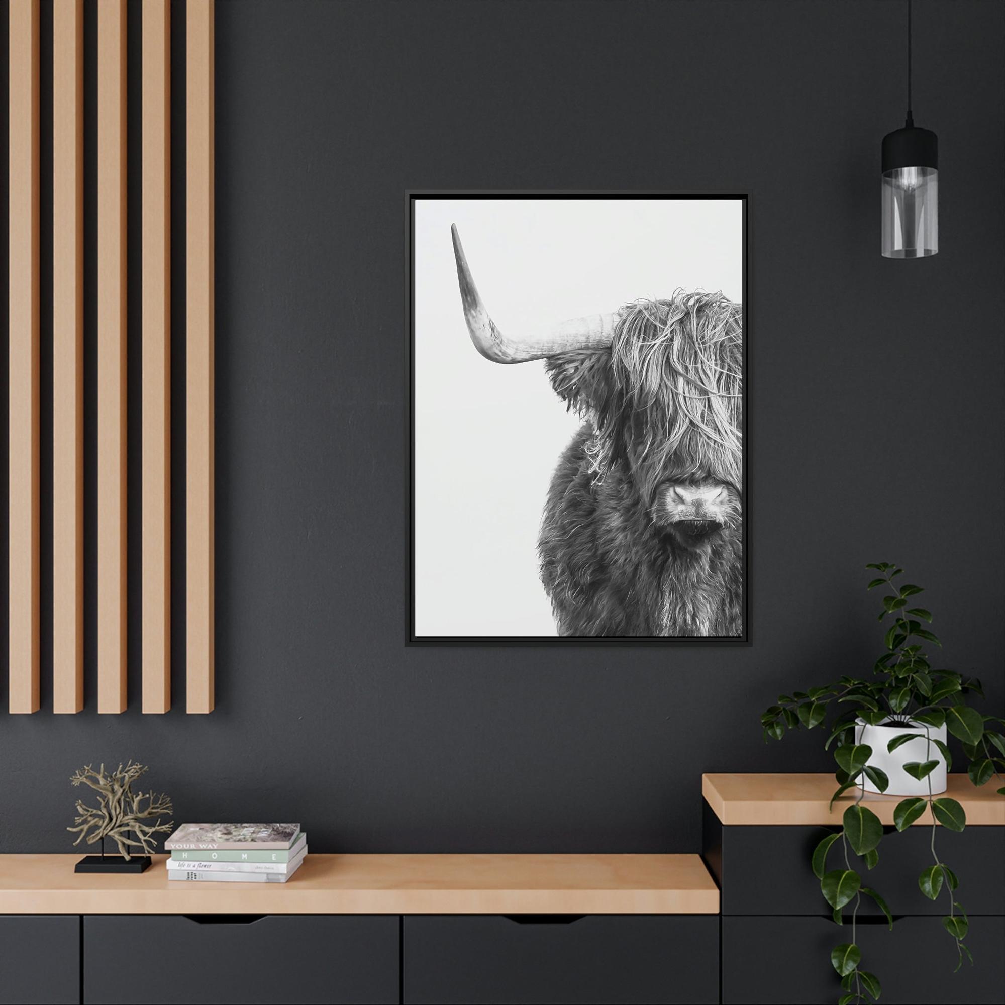 Highland Cow Highland Cow | Black & White Art | Animal Art — Pixoram