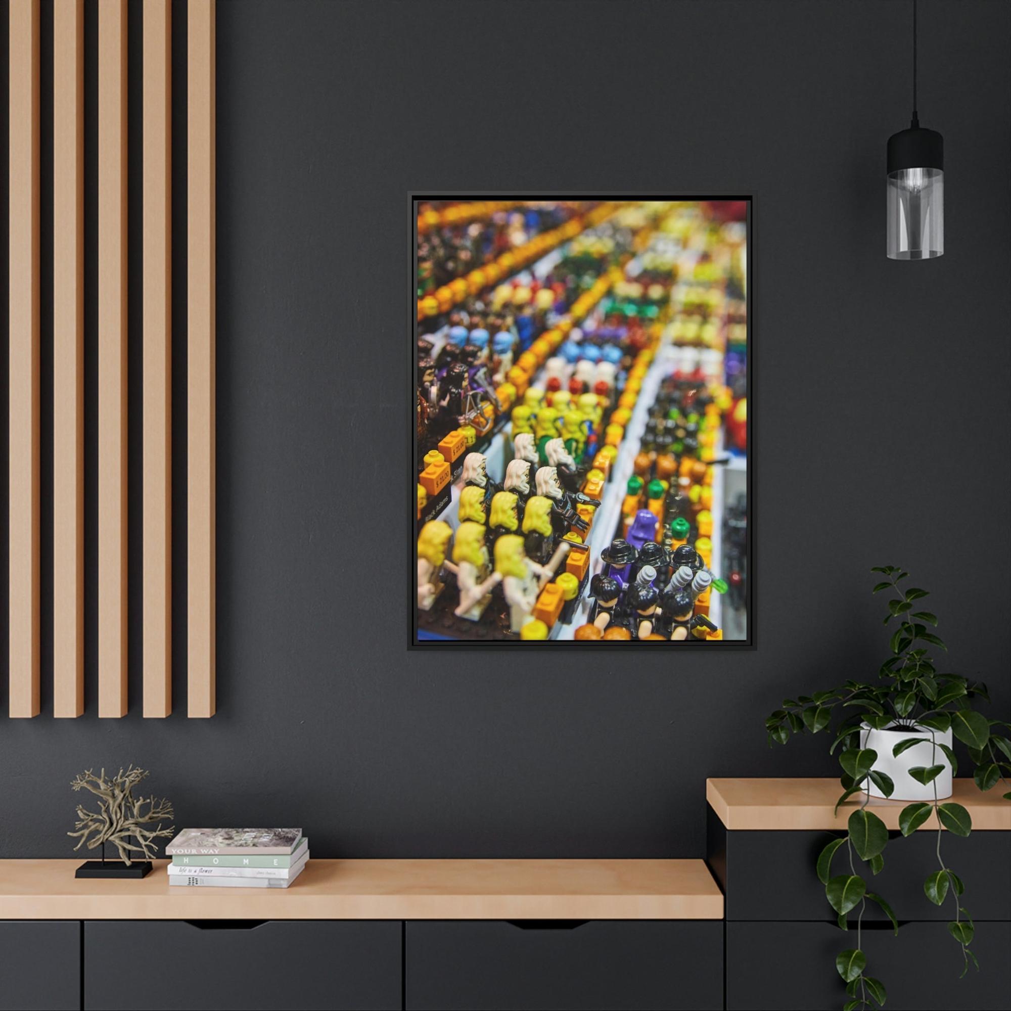 Lego Lego Adventures: Framed Canvas and Print of Lego Themed Worlds
