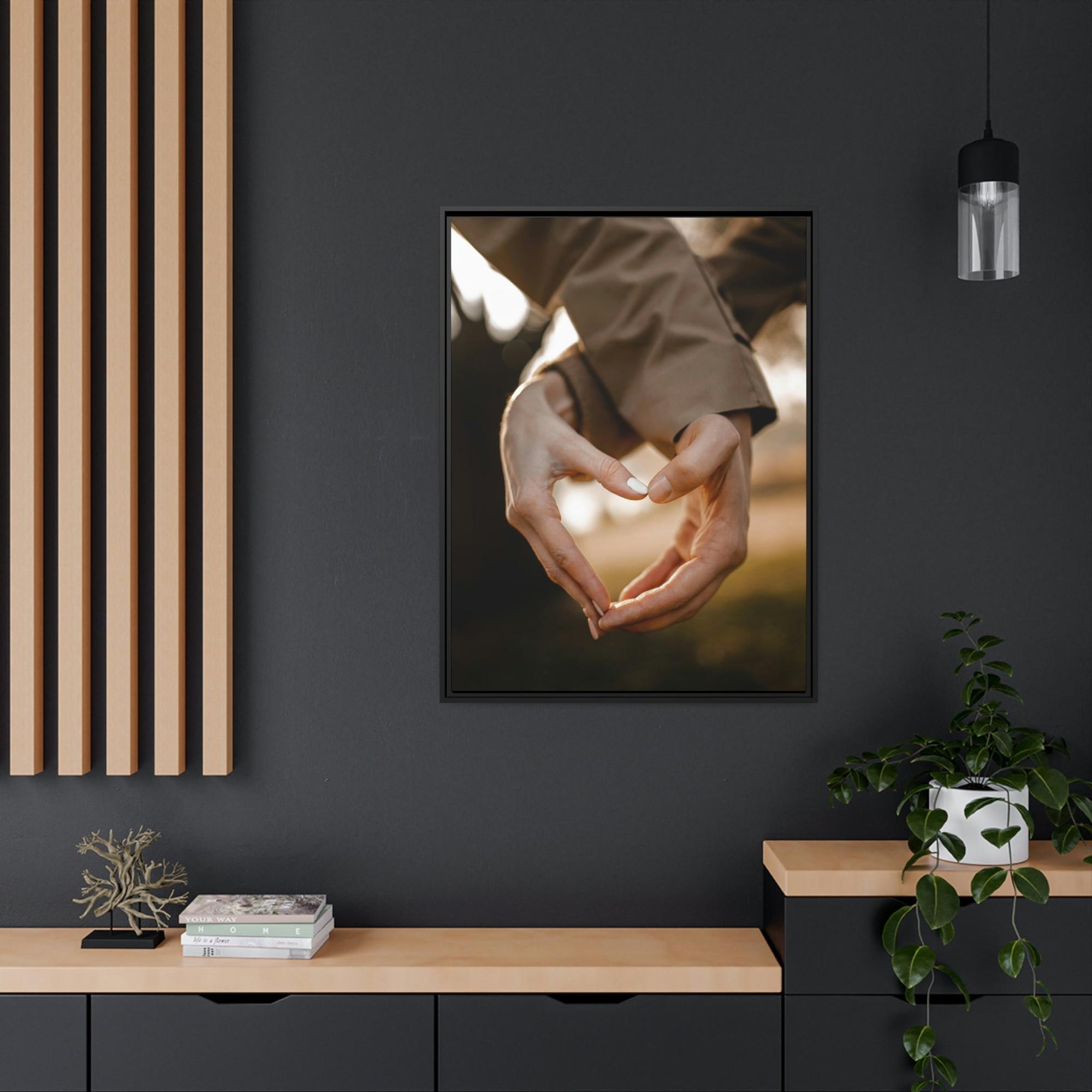 Love Love to Remember: Natural Canvas Wall Art of a Couple's First Date