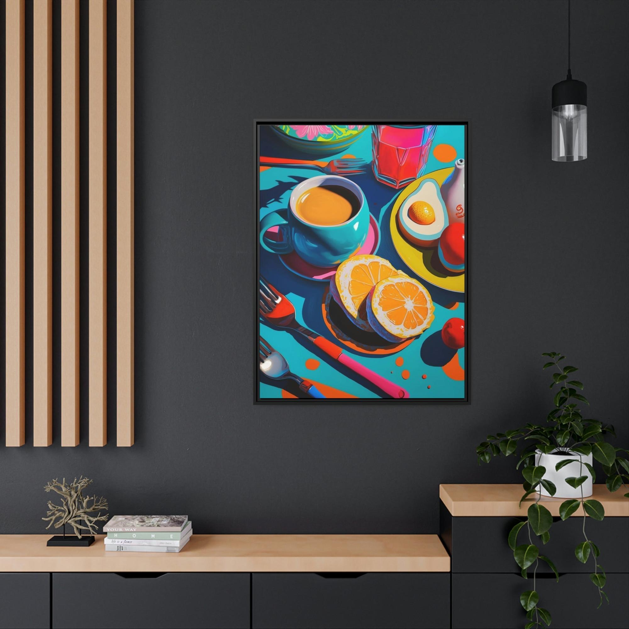 Breakfast Morning Delight: Poster of a Beautifully Served Breakfast Table