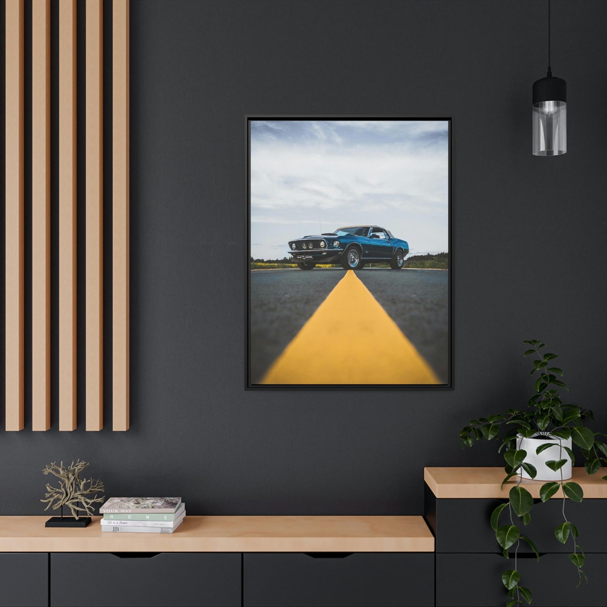 Mustang The Power of Mustang: Striking Wall Art on Natural Canvas & Poster