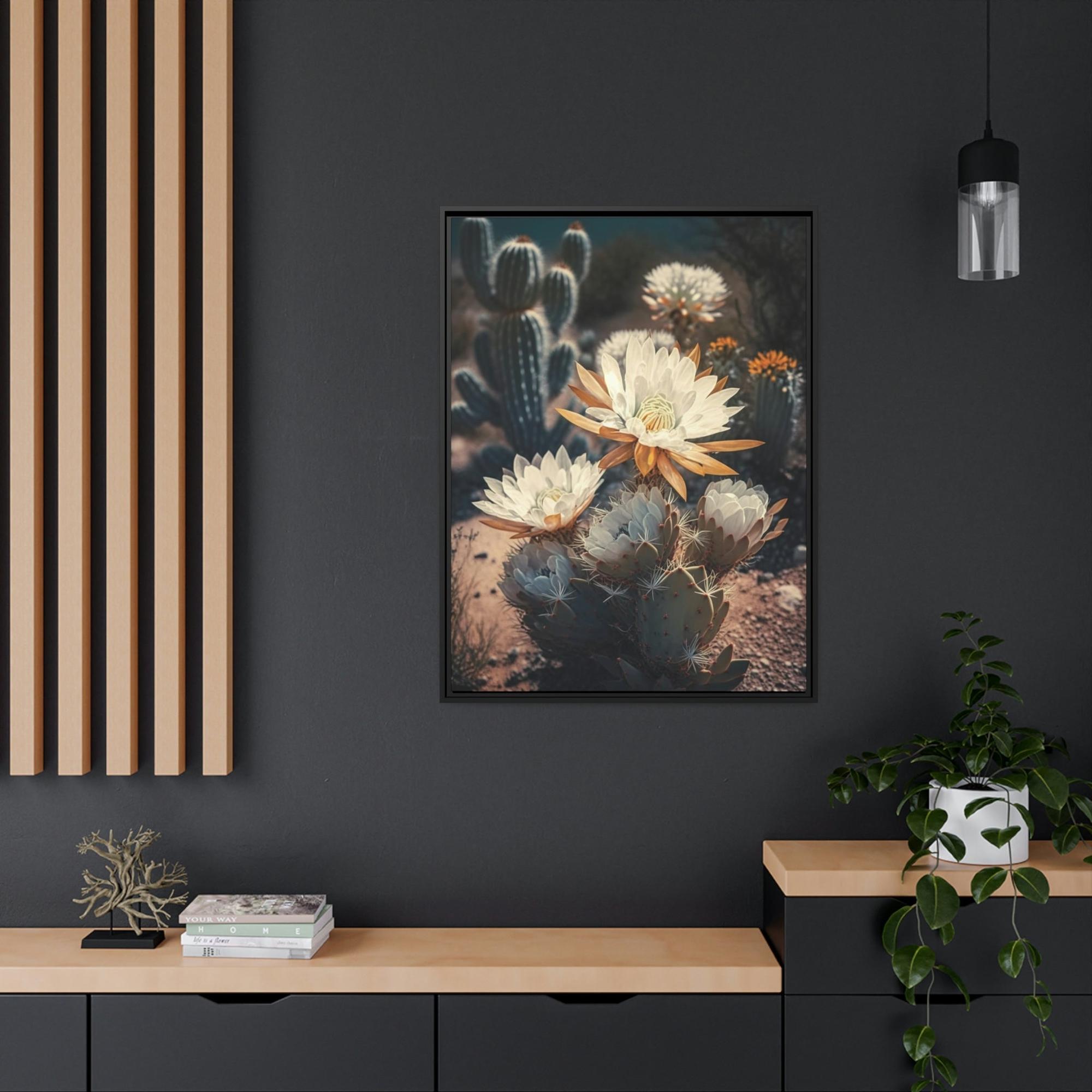 Cactus Desert Chic: Framed Cactus Wall Art for a Stylish Home Decor