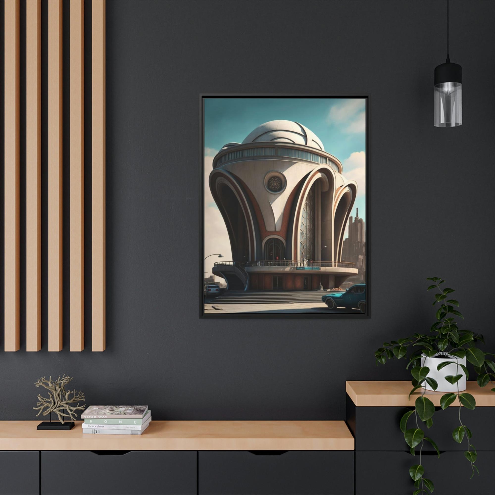 Architecture Artistic Impressions: Canvas Print of Abstract Architecture