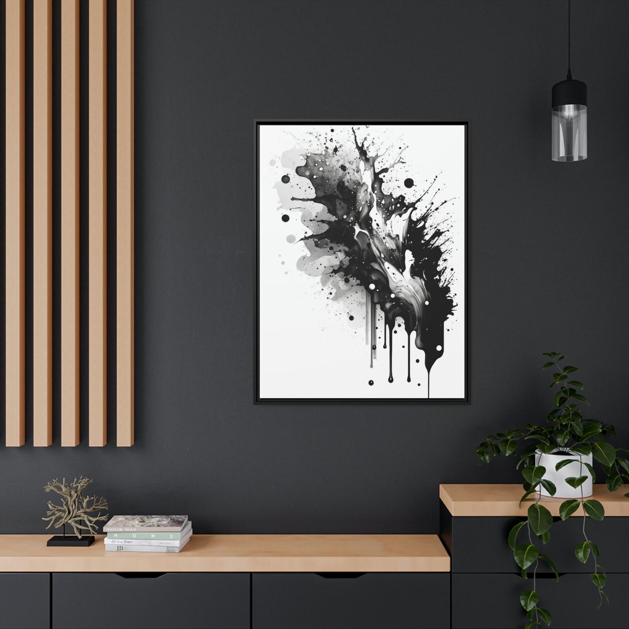 Black White The Contrast of Timeless Elegance: Black and White Canvas Wall Art