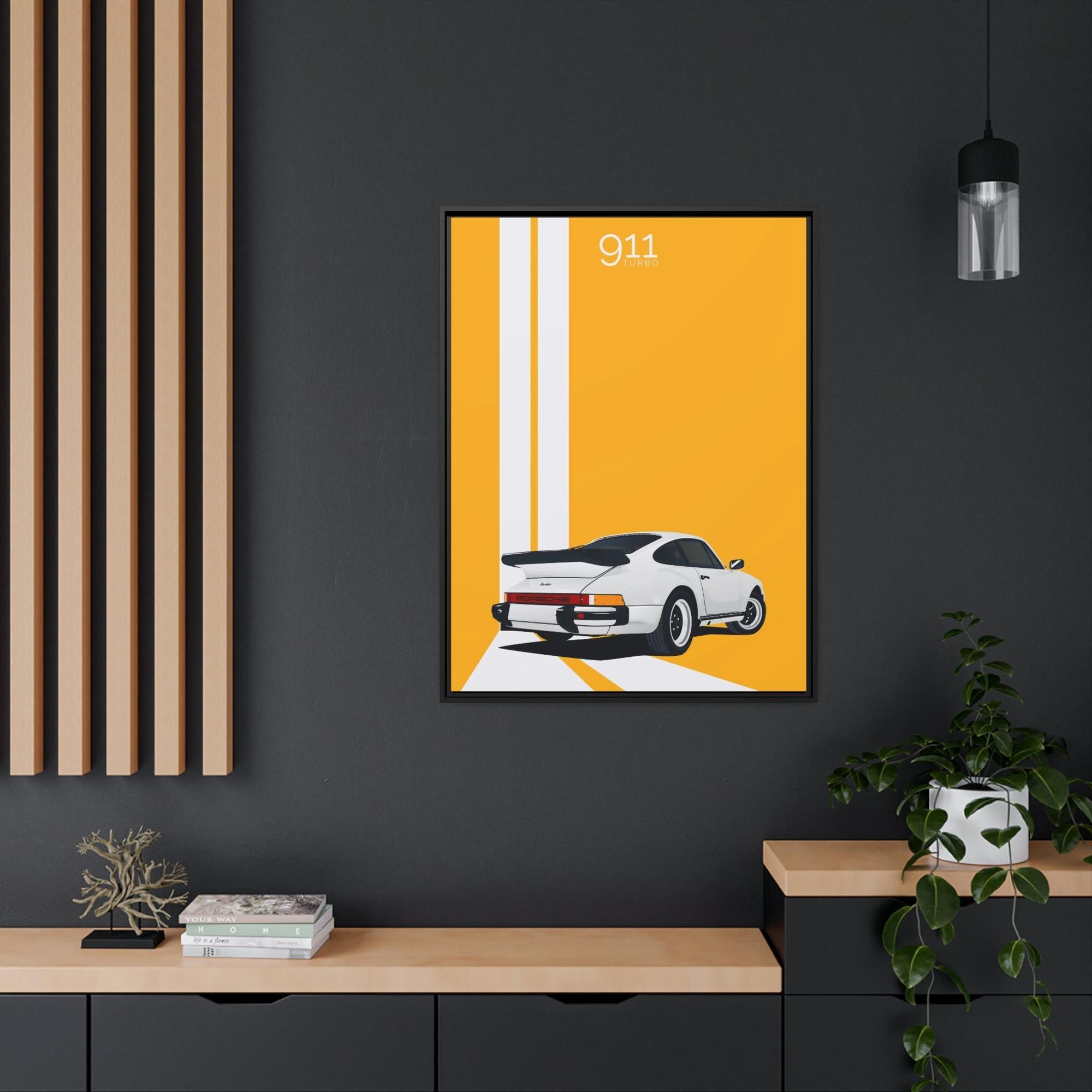 Porsche Racing with Style: A Canvas & Poster Print of Porsche's Sleek Lines in Action