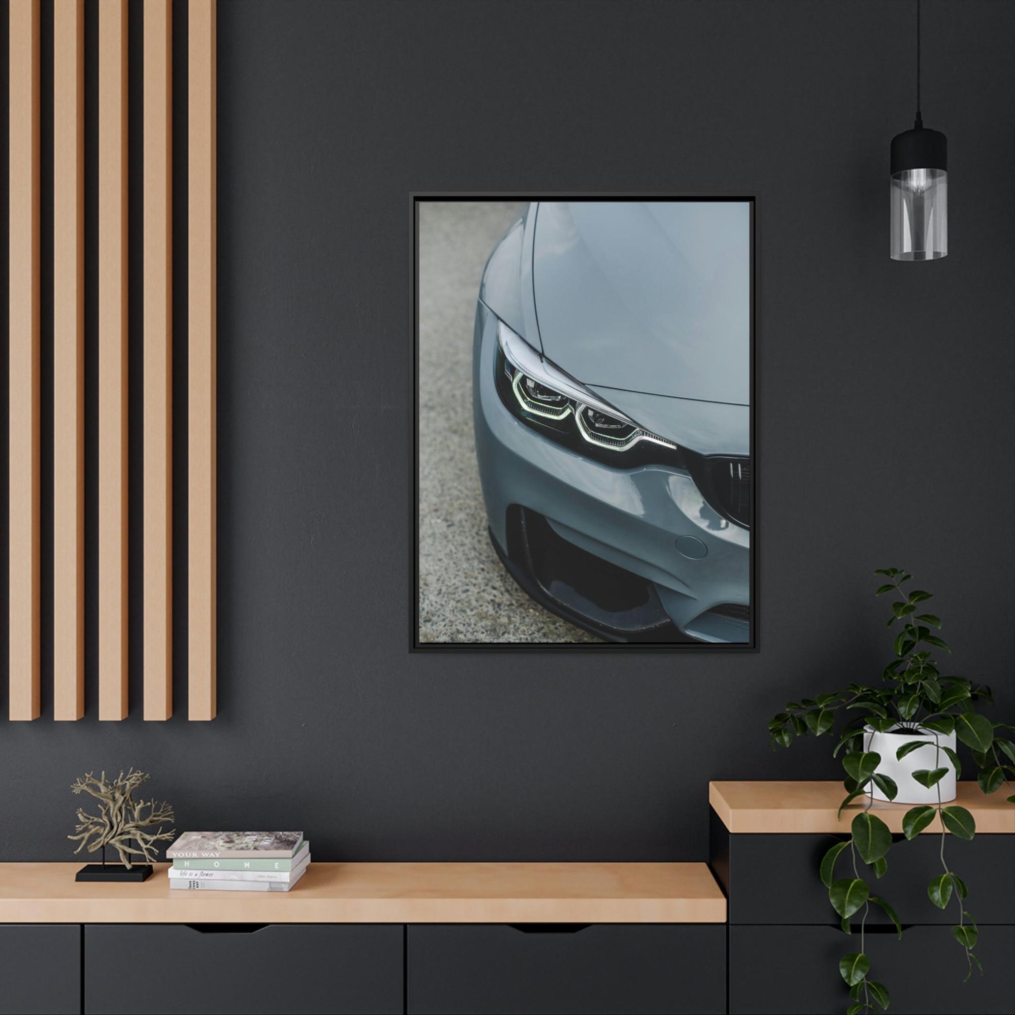 Bmw BMW: Canvas and Framed Poster with Detailed Car Art