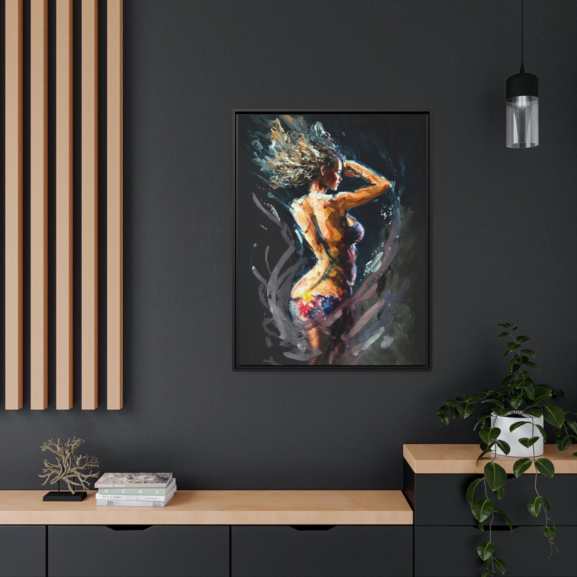 Abstract Figures The Art of Movement: Canvas & Poster Print of Abstract Dance Figures