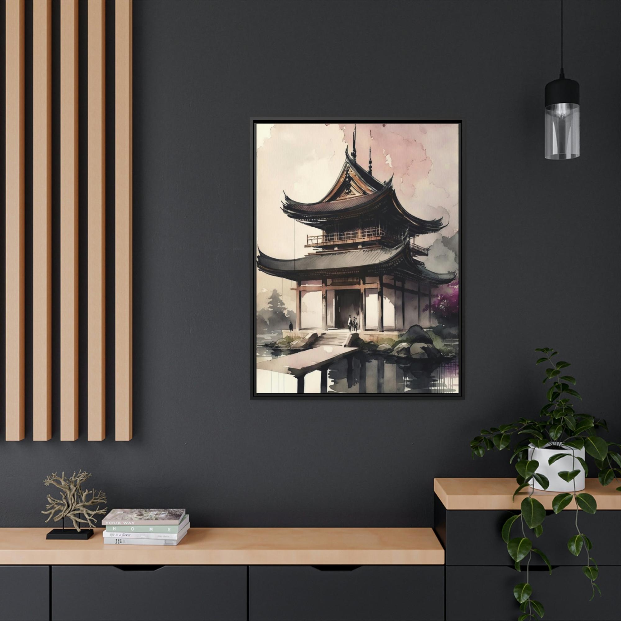 Army The Spirit of Asia: Abstract Art on Natural Canvas & Poster