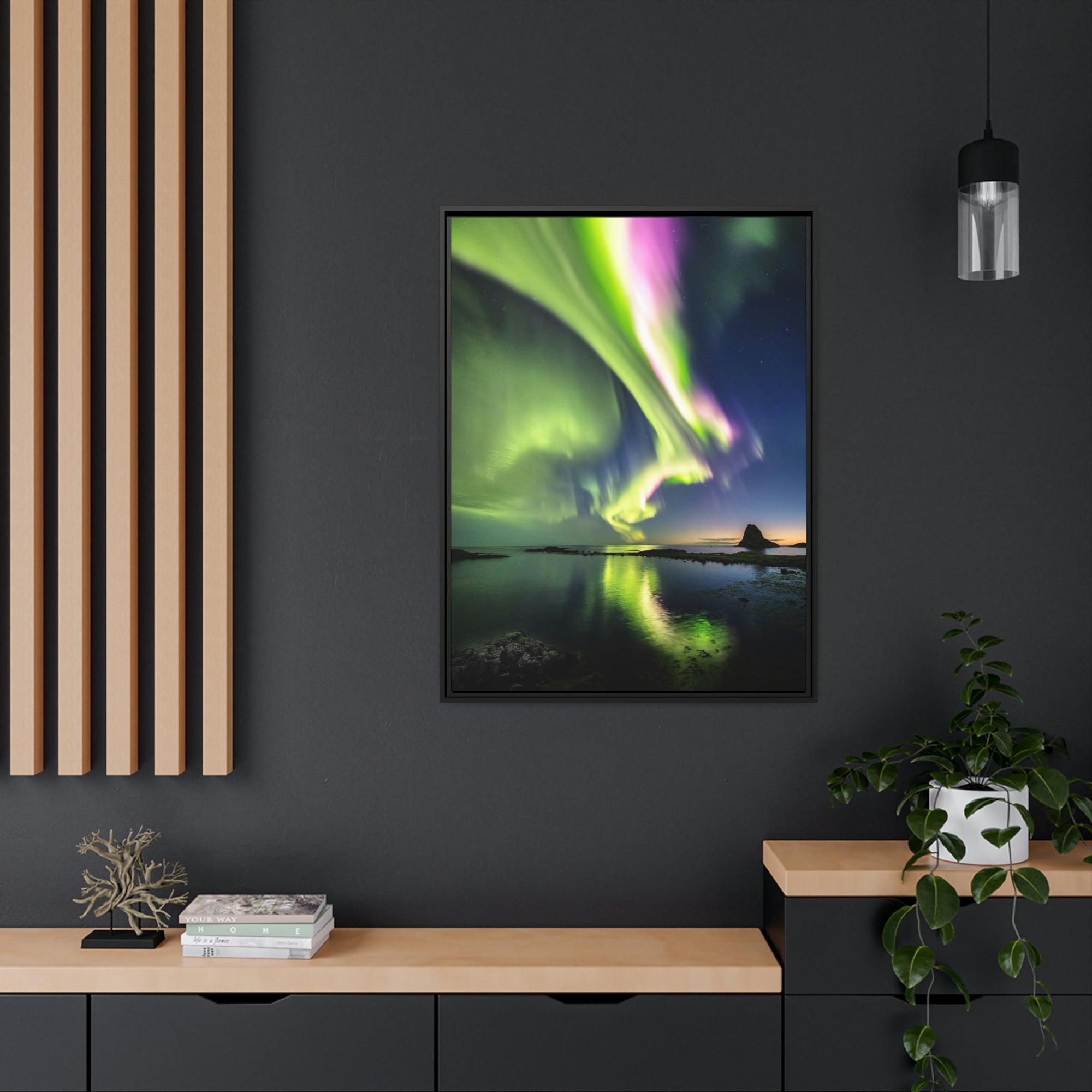 Aurora Borealis Aurora Borealis Dreams: Stunning Framed Canvas Print for Your Home