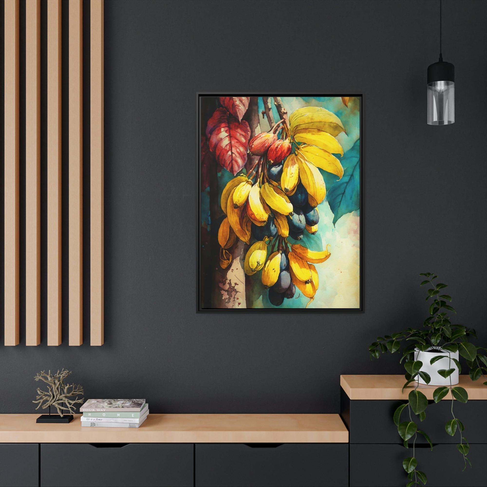 Banana Trees Serenity in Nature: Wall Art of Majestic Banana Trees on Canvas & Posters