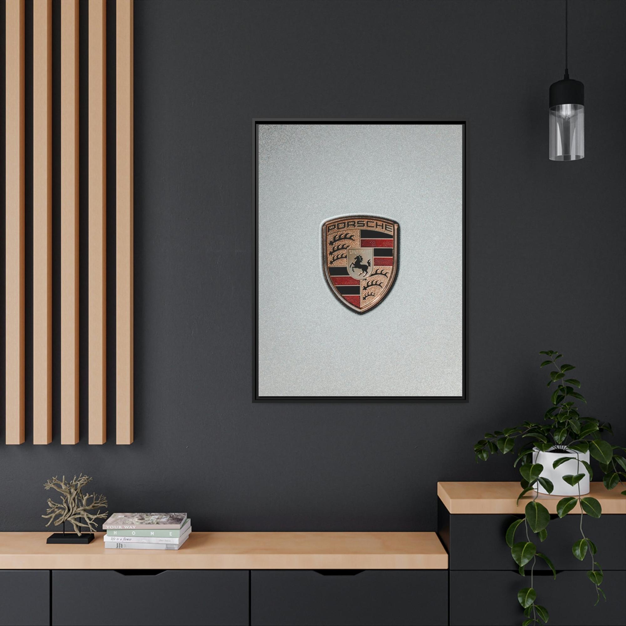 Porsche Timeless Porsche Logo: A Stunning Art Piece on Natural Canvas & Poster