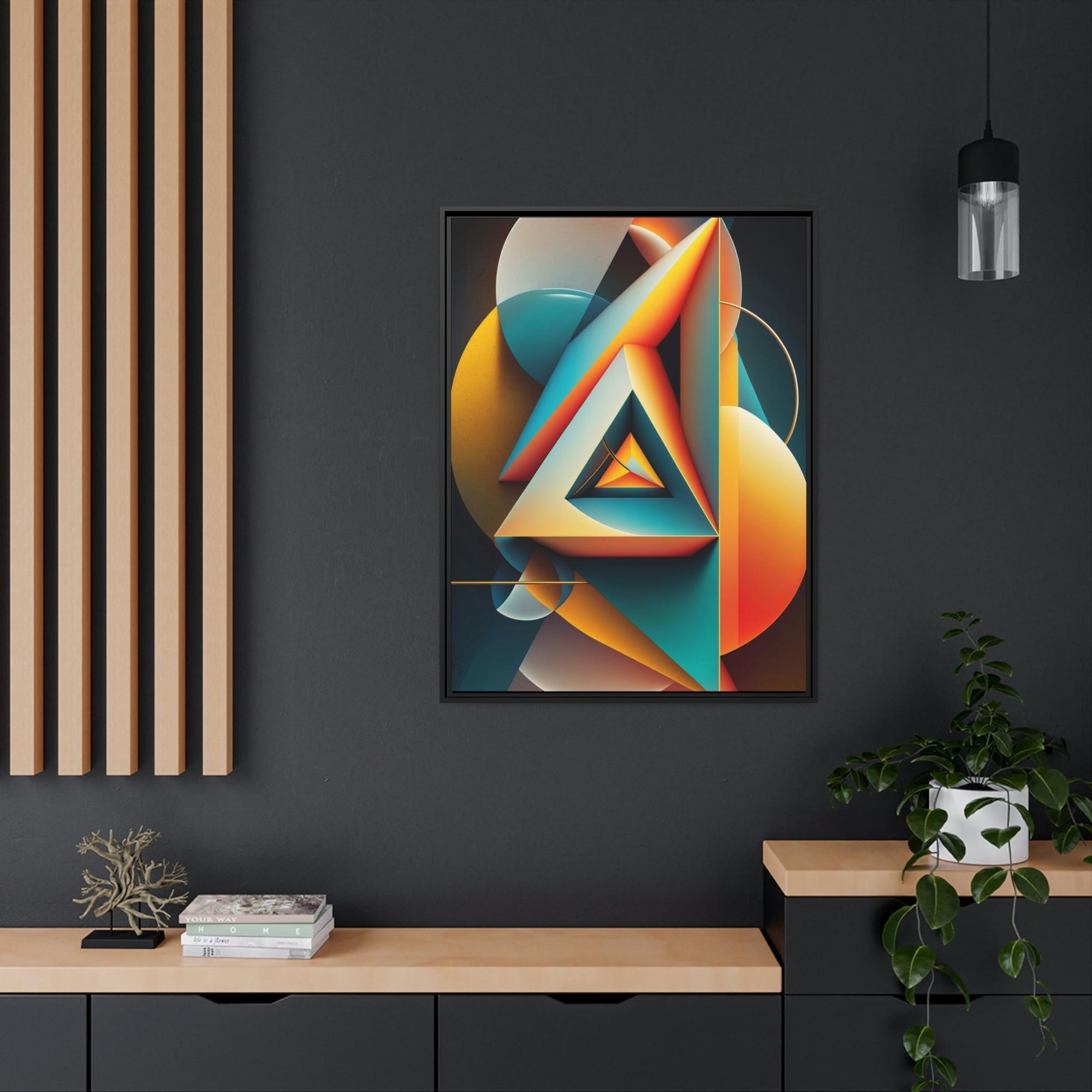 Geometric Bold Geometric Print: Canvas Art That Commands Attention