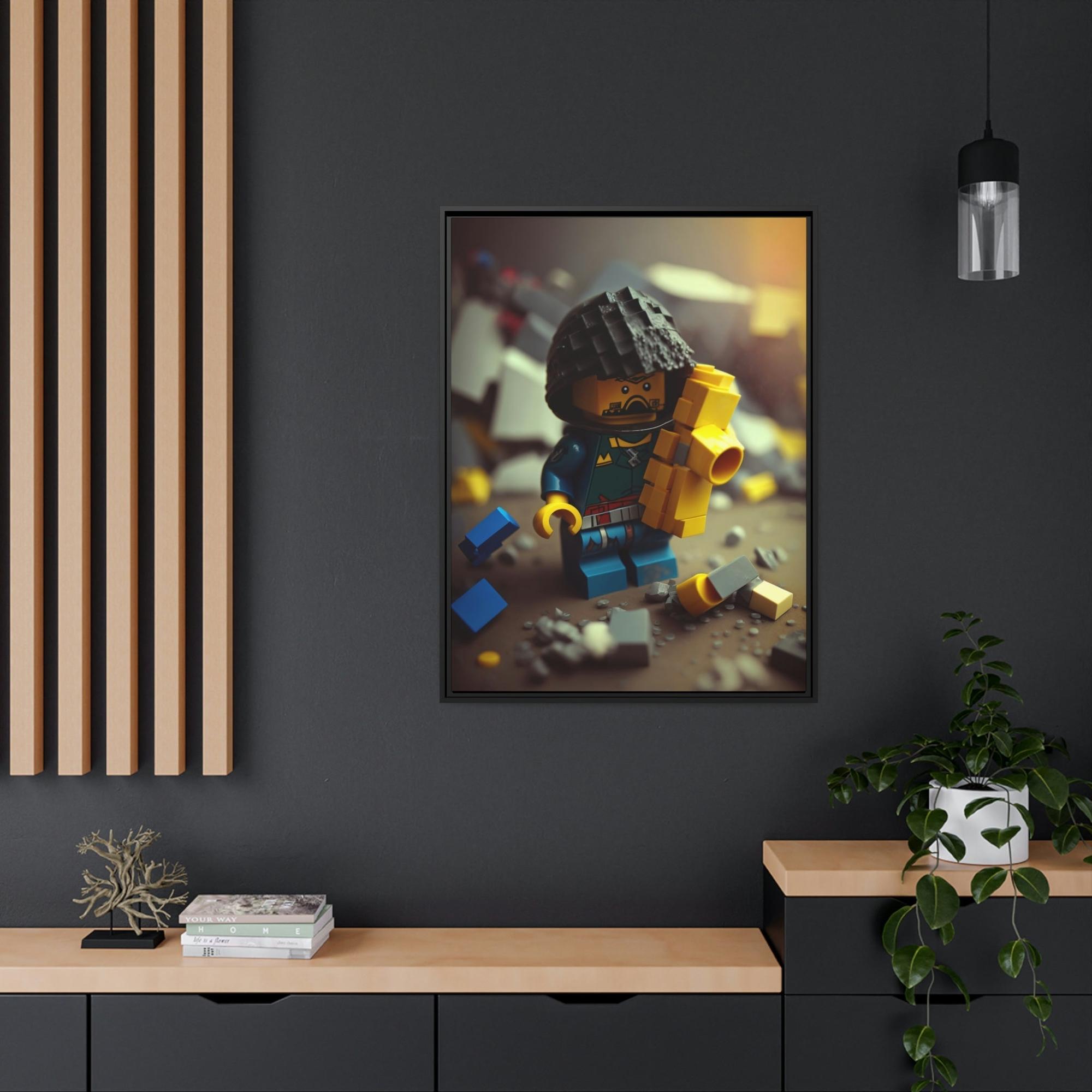 Lego Creative Construction: Framed Canvas and Print of Lego Sculptures