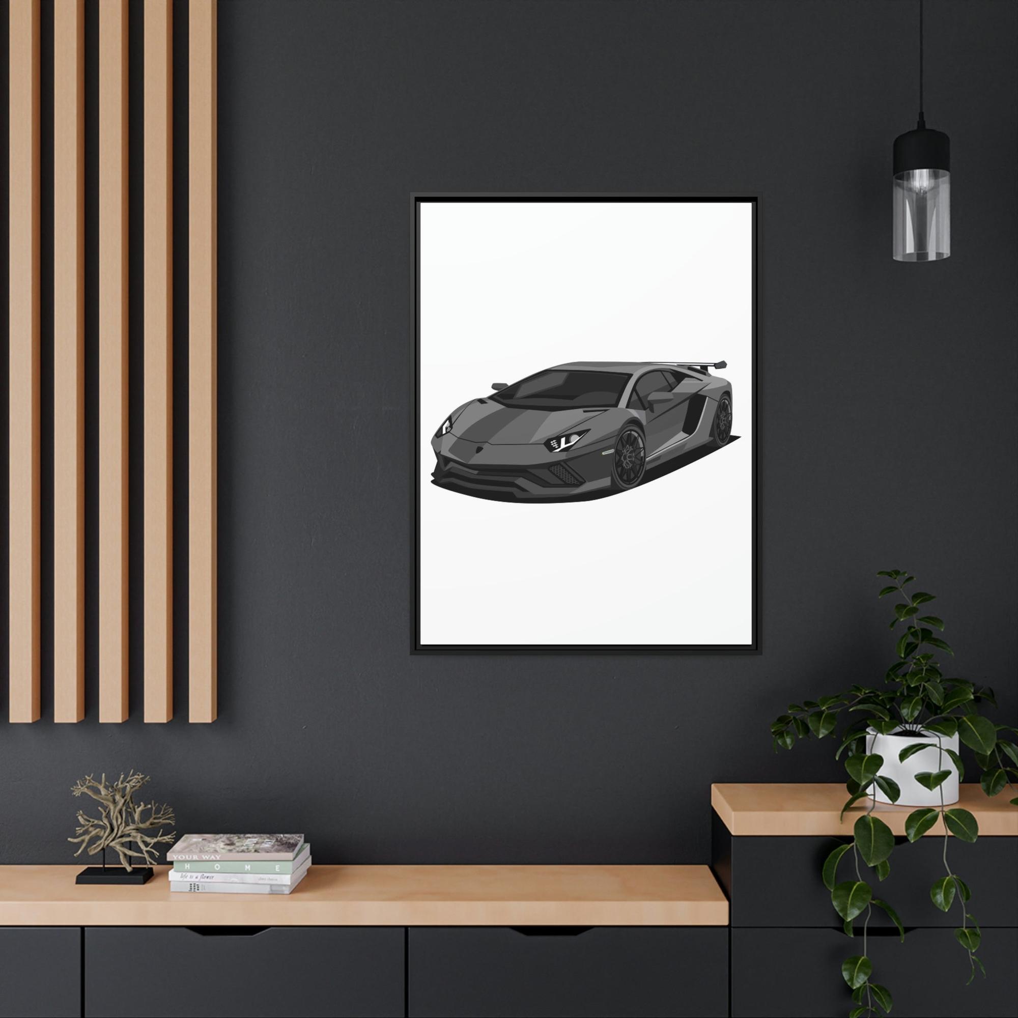 undefined Supercar Wall Art: Lamborghini Framed Poster & Canvas for Auto Admirers