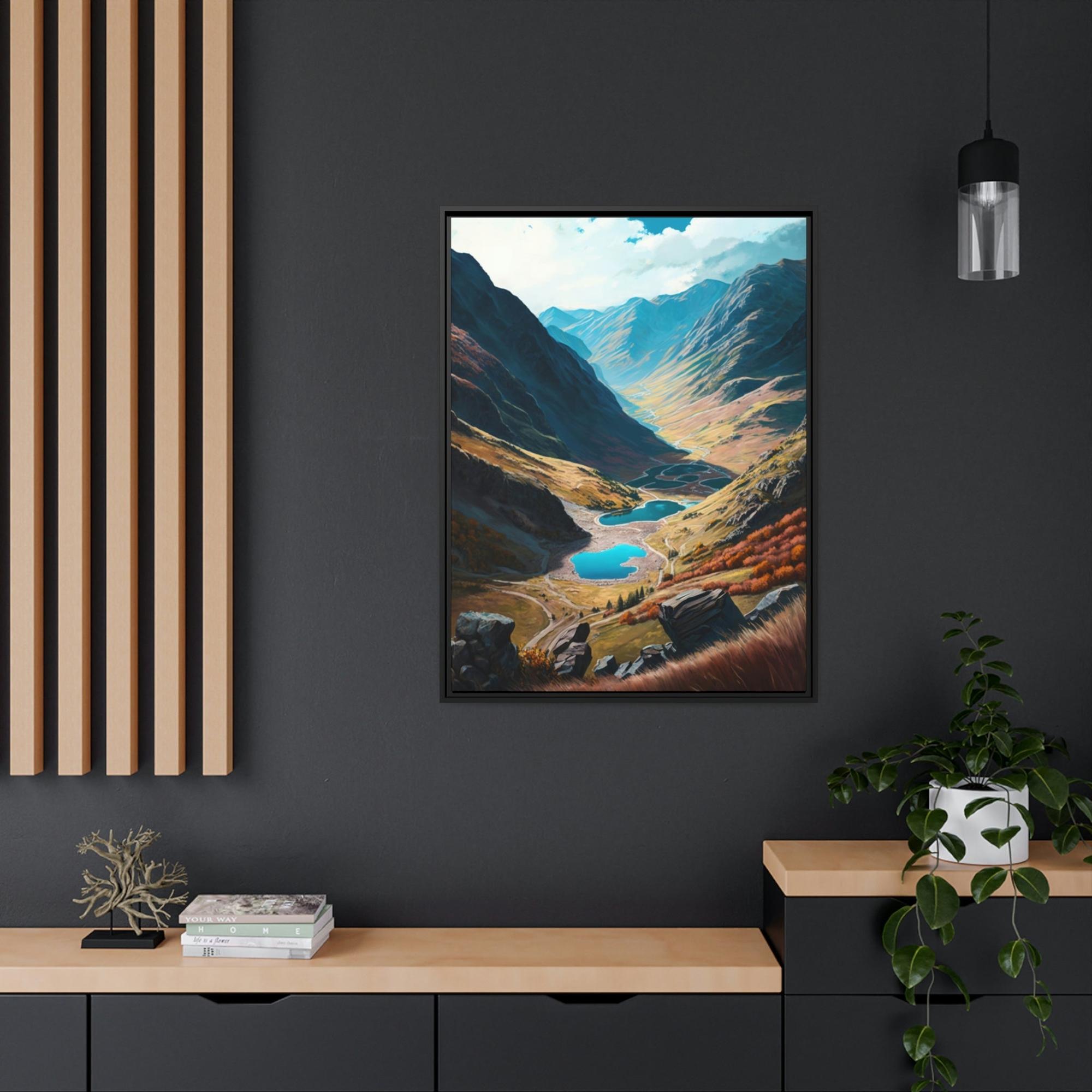 Valleys The Enchanting Valley: High-quality Wall Art and Canvas Print