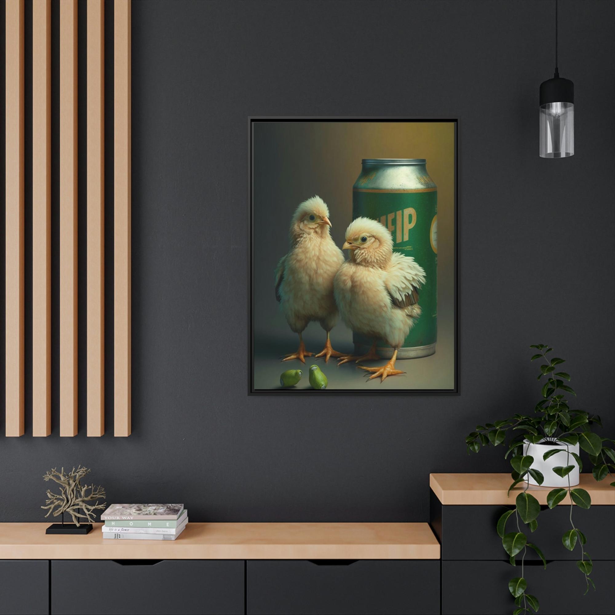 Chickens Feathered Friends: Natural Canvas with Adorable Chicken Portraits