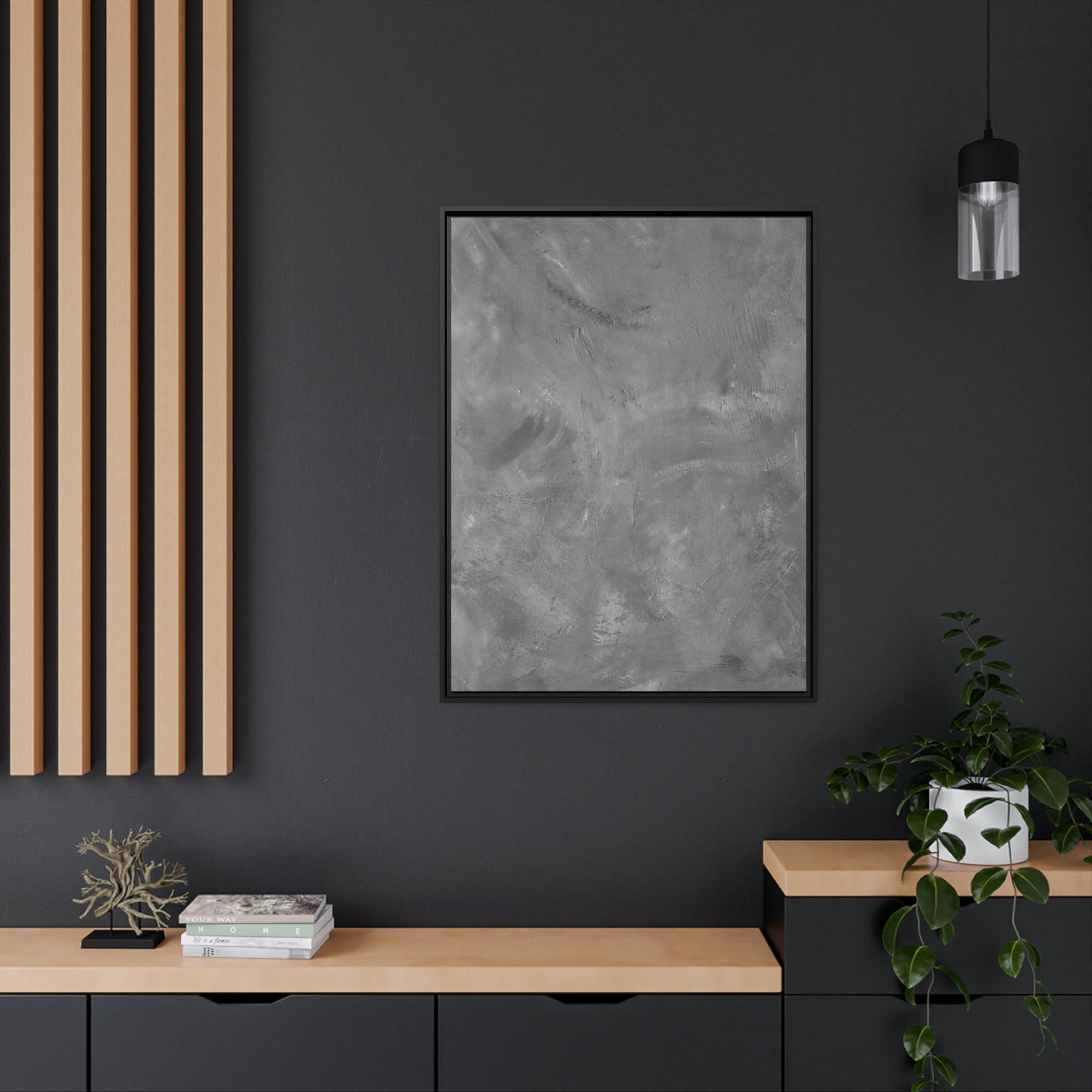 Gray Mysterious Gray: Framed Poster for a Subtle Touch of Drama