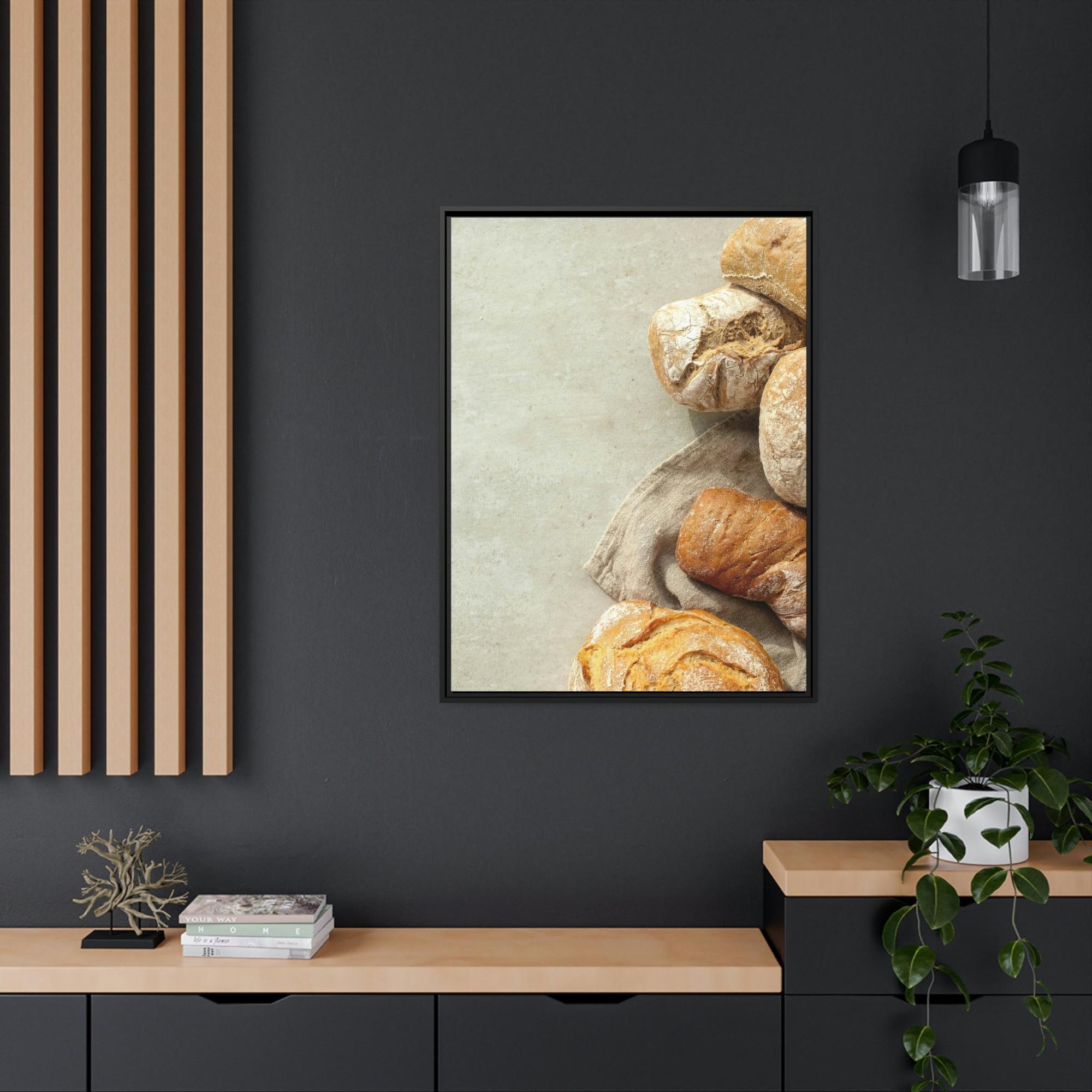 Bread Bread Aroma Delight: Poster and Print on Canvas with Rich Bakery Scene