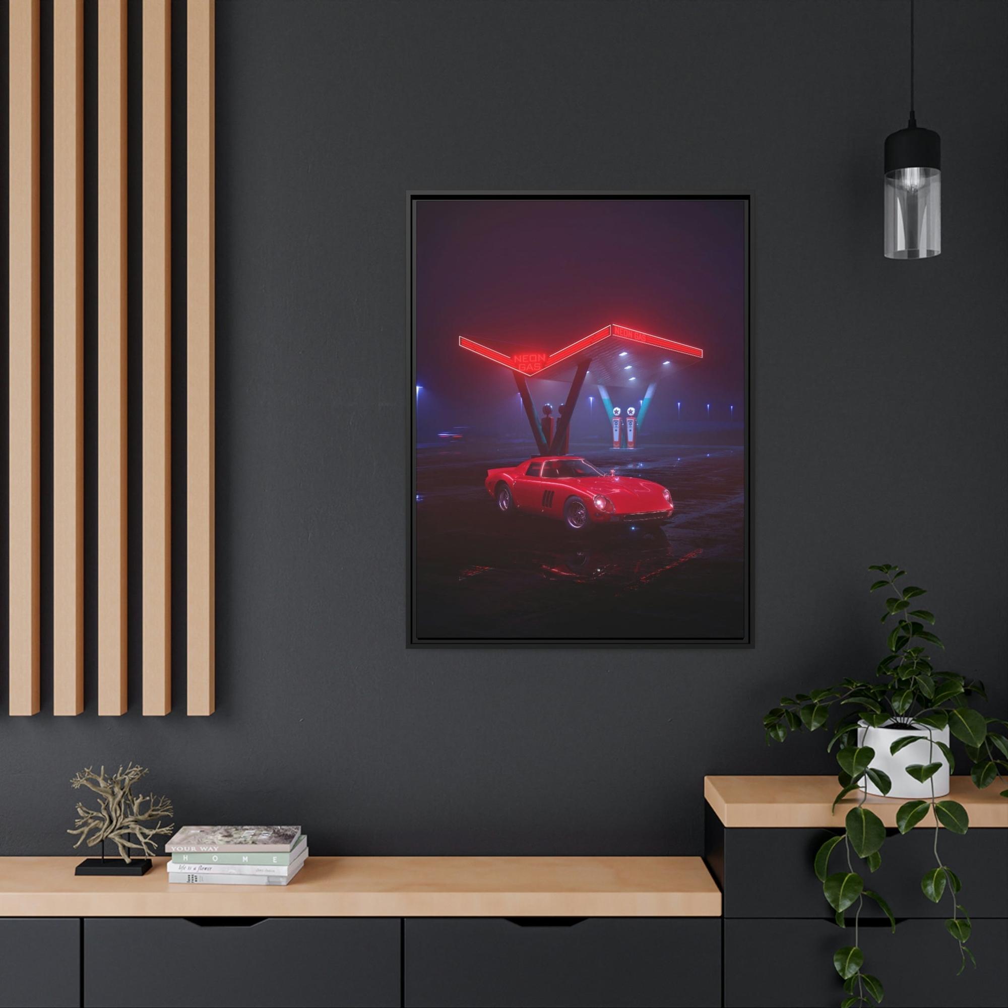 Corvette The Beauty of a Corvette on Natural Canvas & Poster: A Masterpiece Art Piece