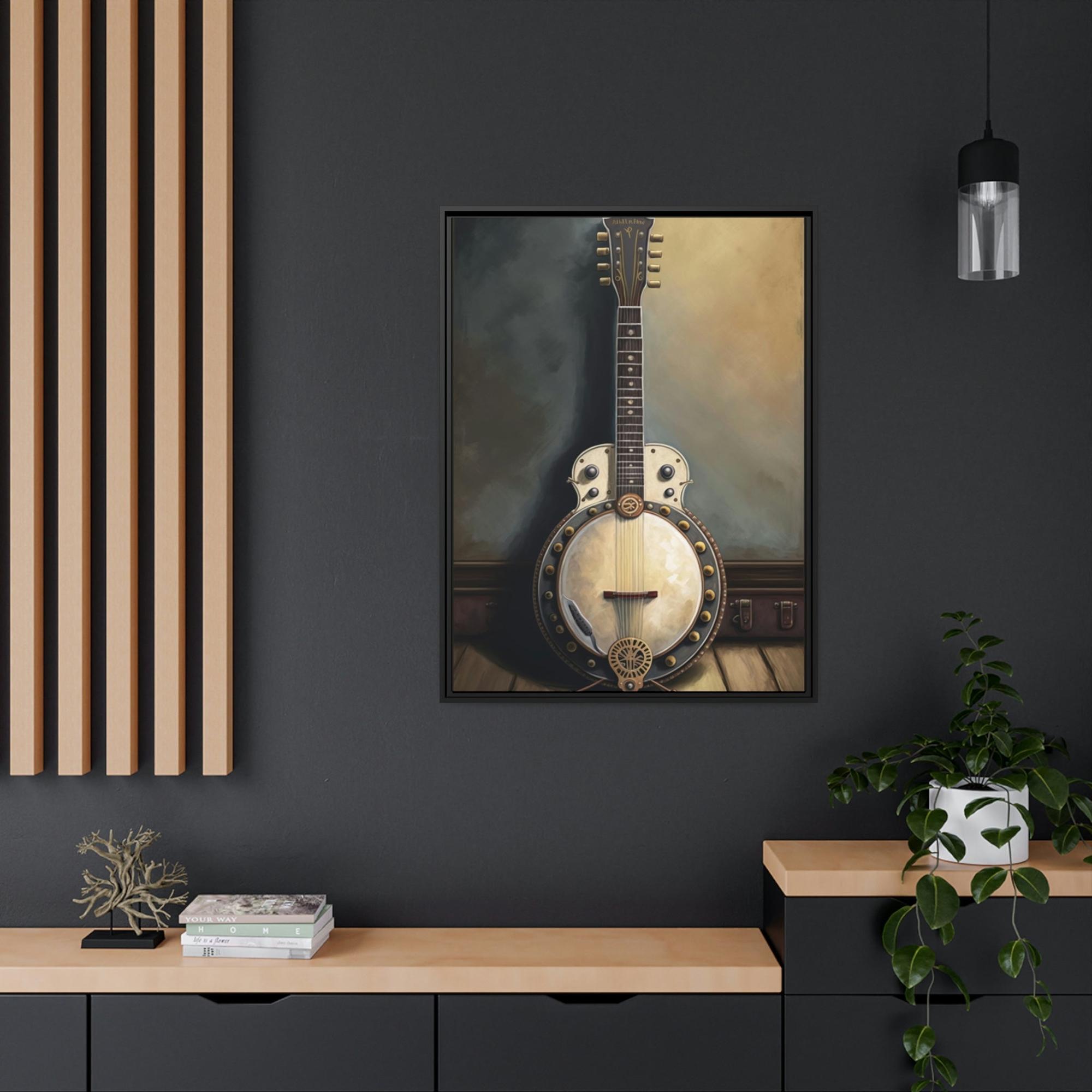 Banjo Old-Time Charm: Vintage Banjo Poster & Canvas for Your Wall