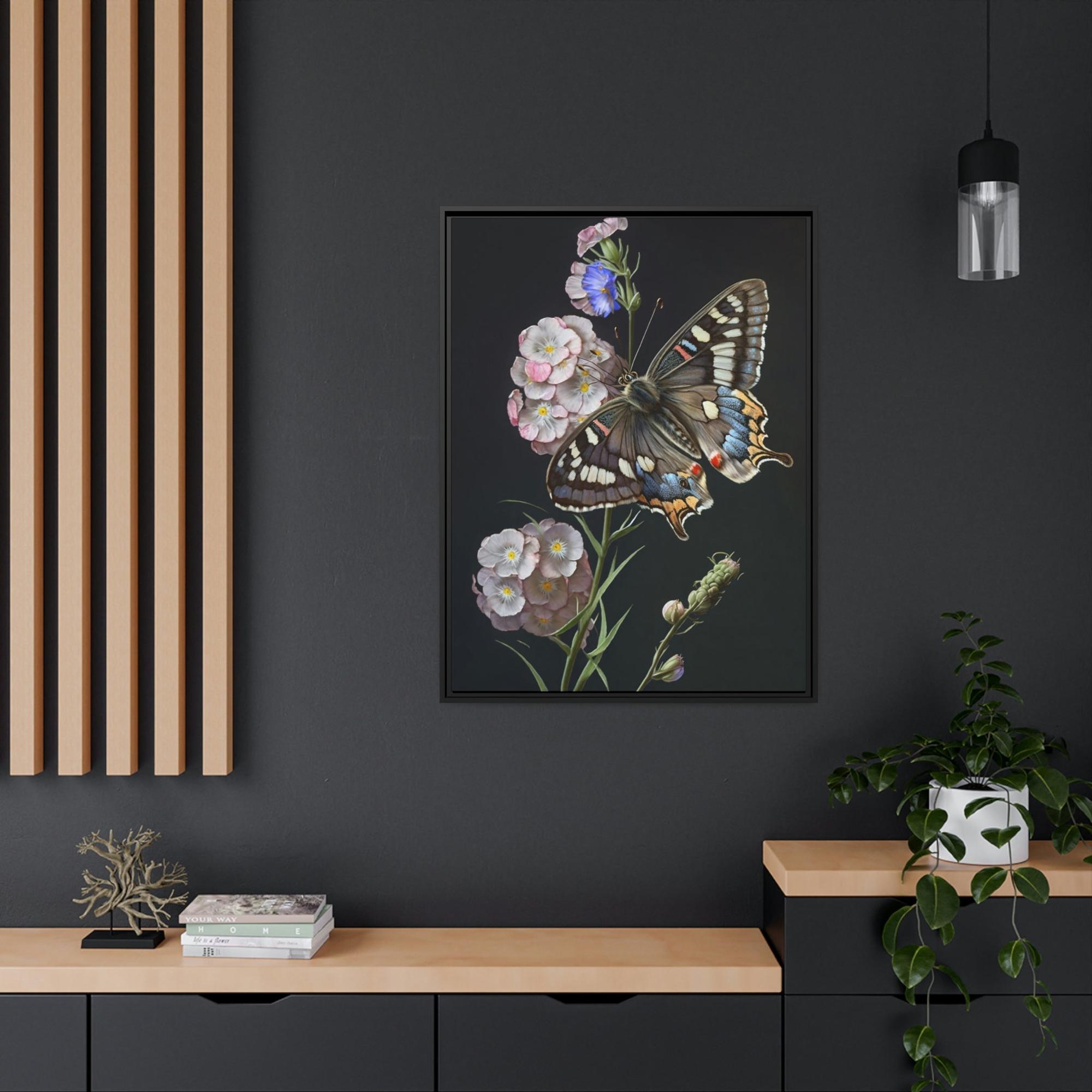 Butterflys One Butterfly: Framed Canvas & Poster Print Capturing the Beauty of a Single Insect