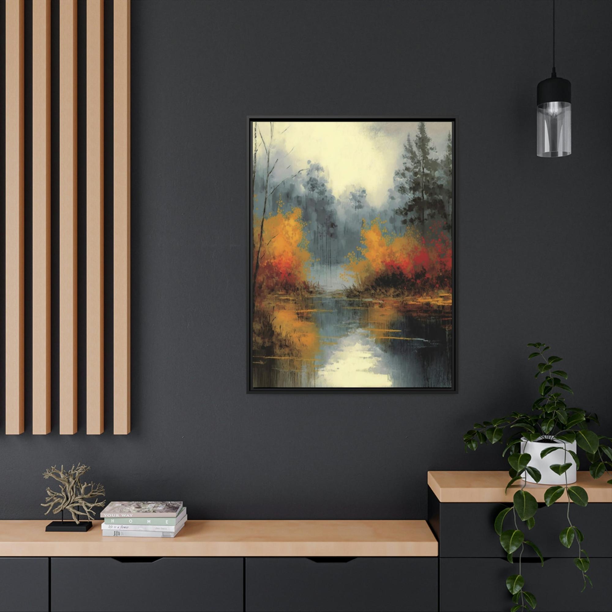 Abstract Landscape Fluid Landscape: A Natural Canvas & Poster Wall Art of an Abstract Water Scene