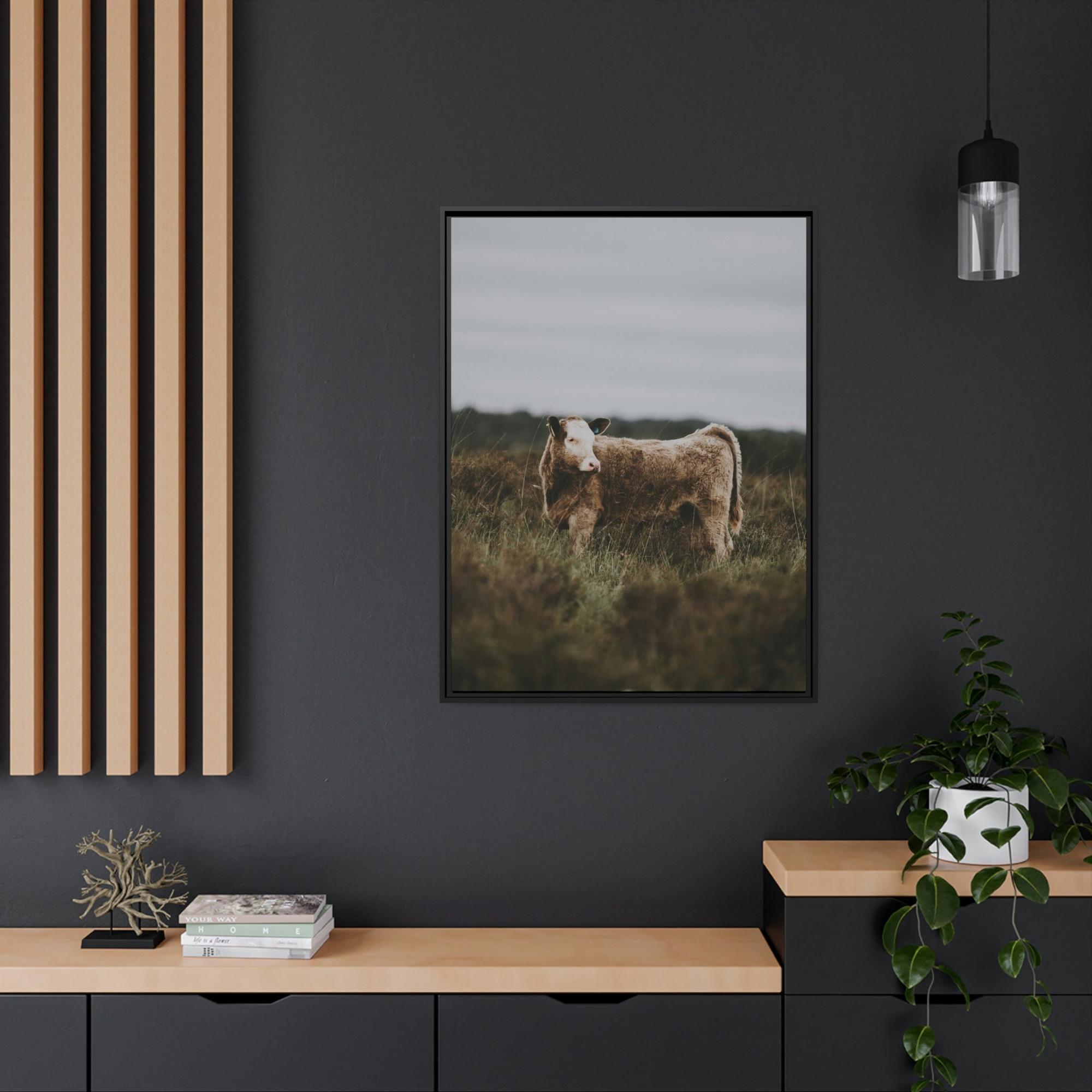 Cows Cow Portrait: Wall Art Poster & Canvas of a Beautiful Bovine