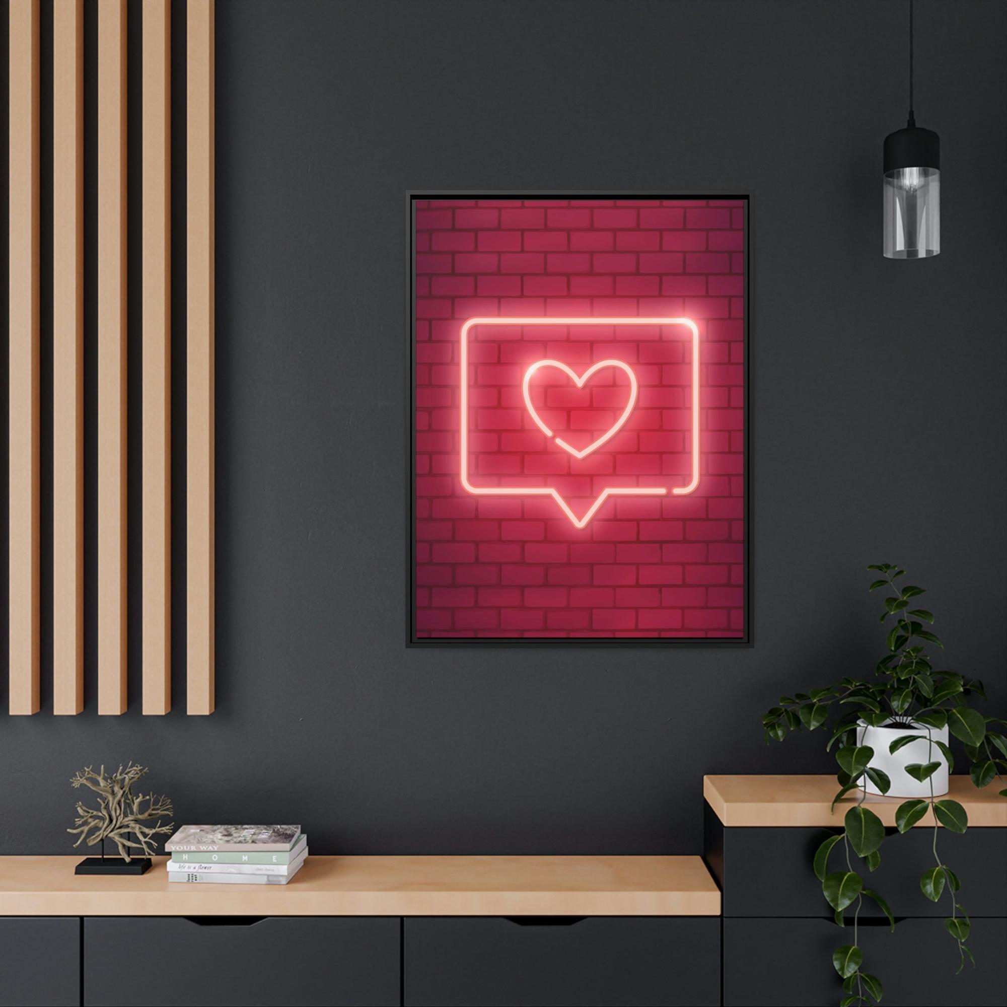 Neon Neon Radiance Revealed: Stunning Wall Art on Natural Canvas and Framed Prints