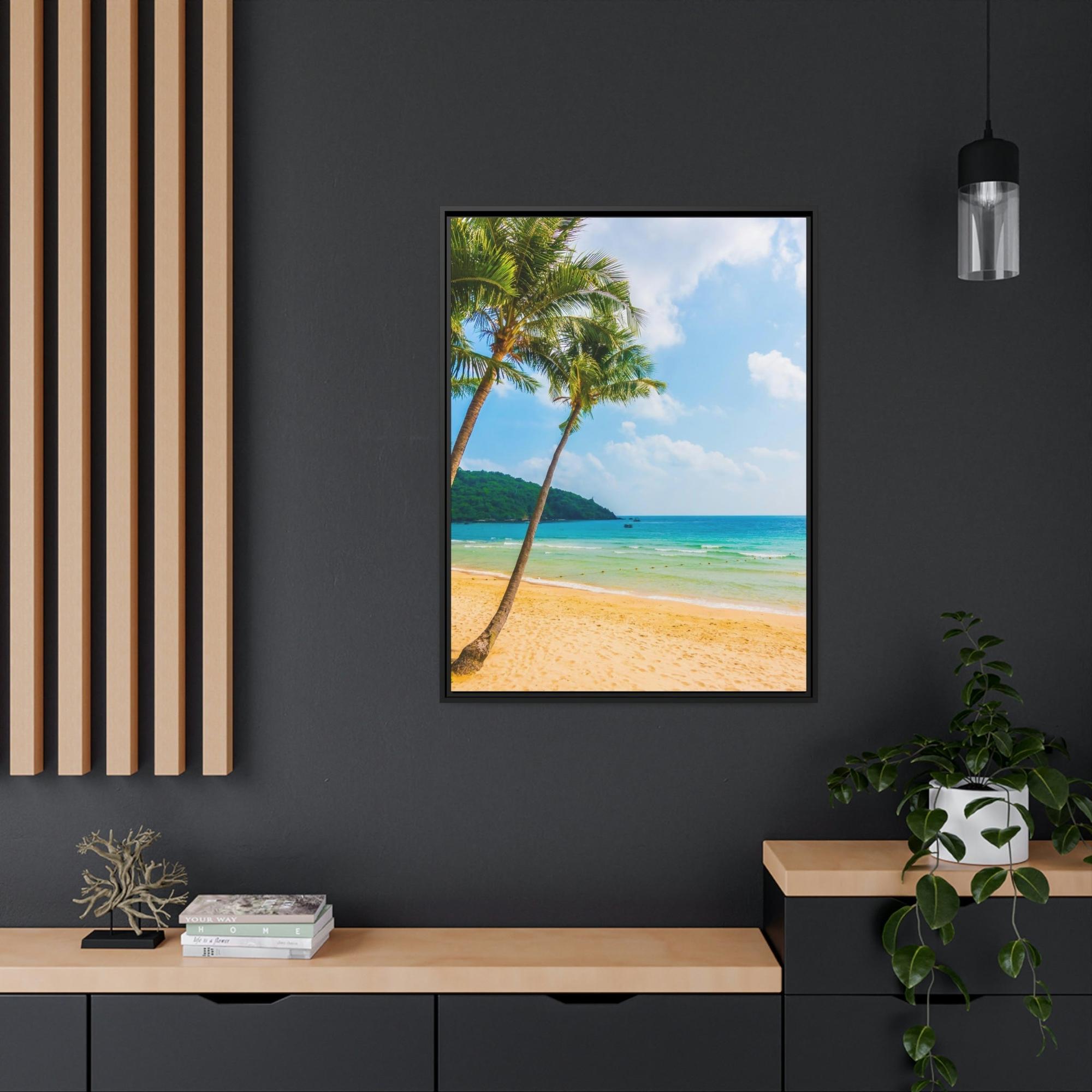 Island Beach Island Breeze: High-Quality Print of a Colorful Beach on a Tropical Island