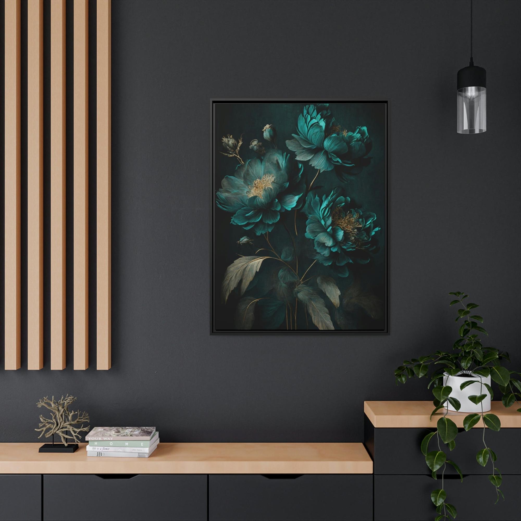 Abstract Flower Natural Canvas & Poster Print of Abstract Blooms: Floral Wall Art