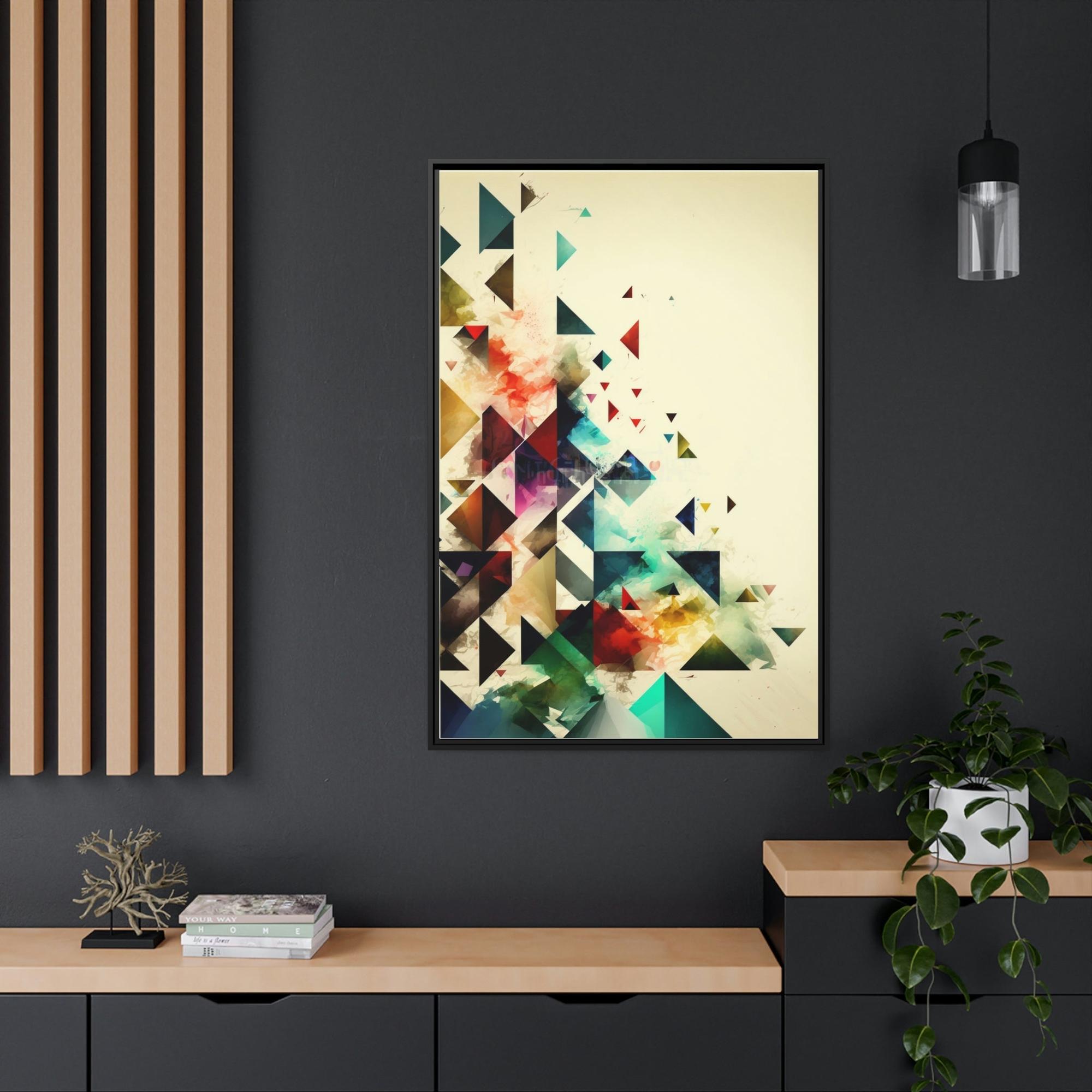 Abstract Geometric Illusions of Reality: Canvas & Poster Print of Geometric Abstraction