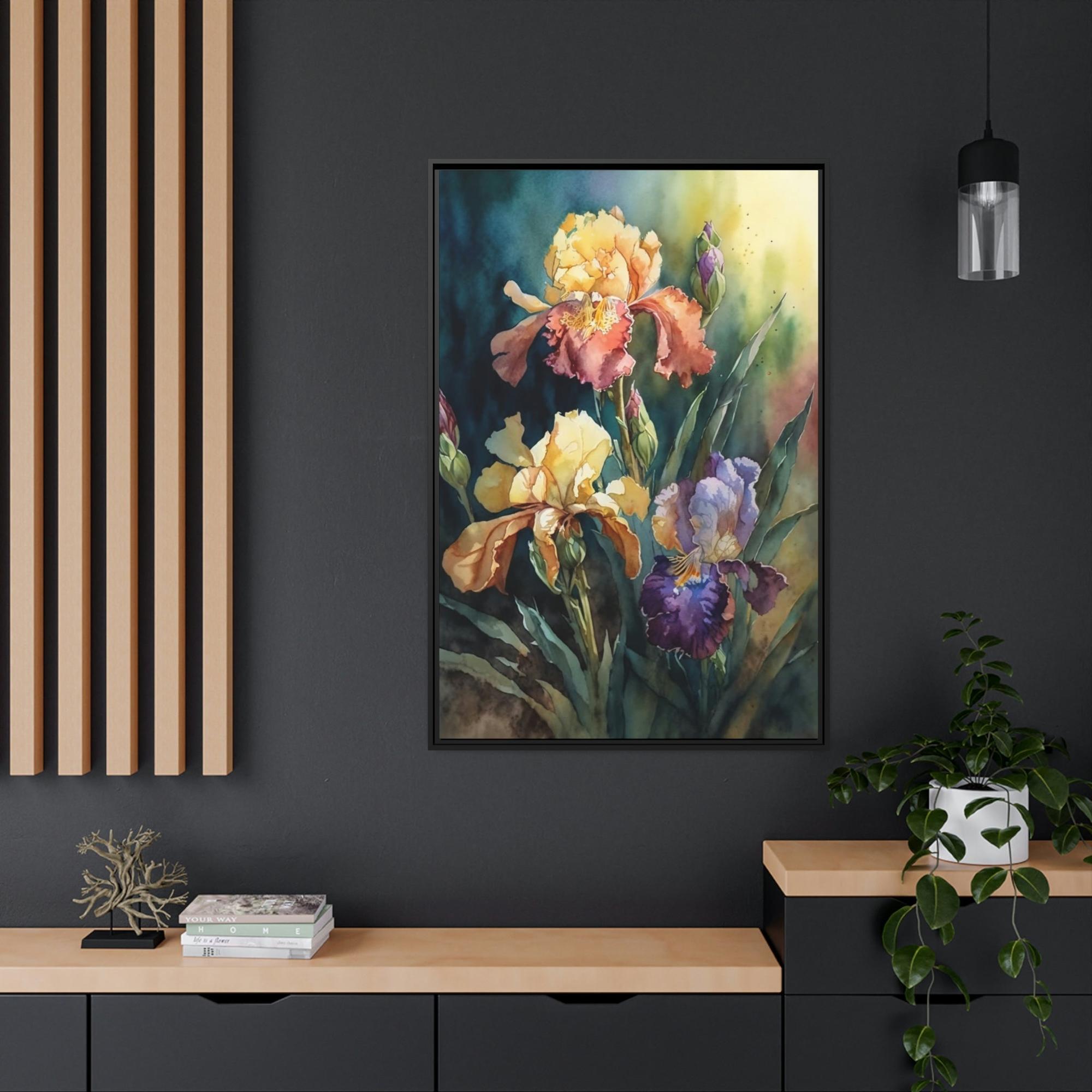 Irises Iris Melodies: A Canvas of Floral Rhythms and Textures