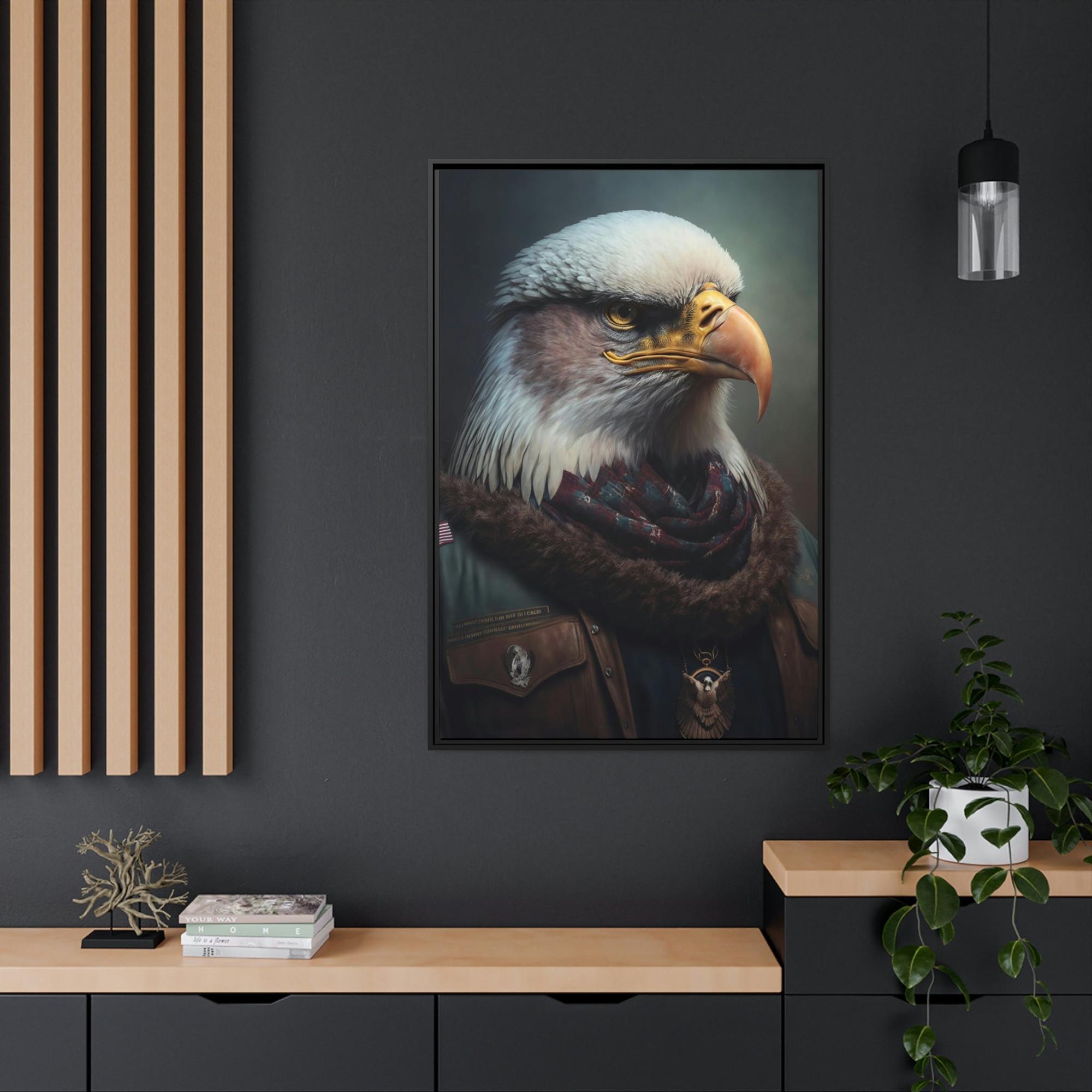 Eagles Ruler of the Skies: Framed Poster & Canvas Depicting the Regal Presence of Eagles