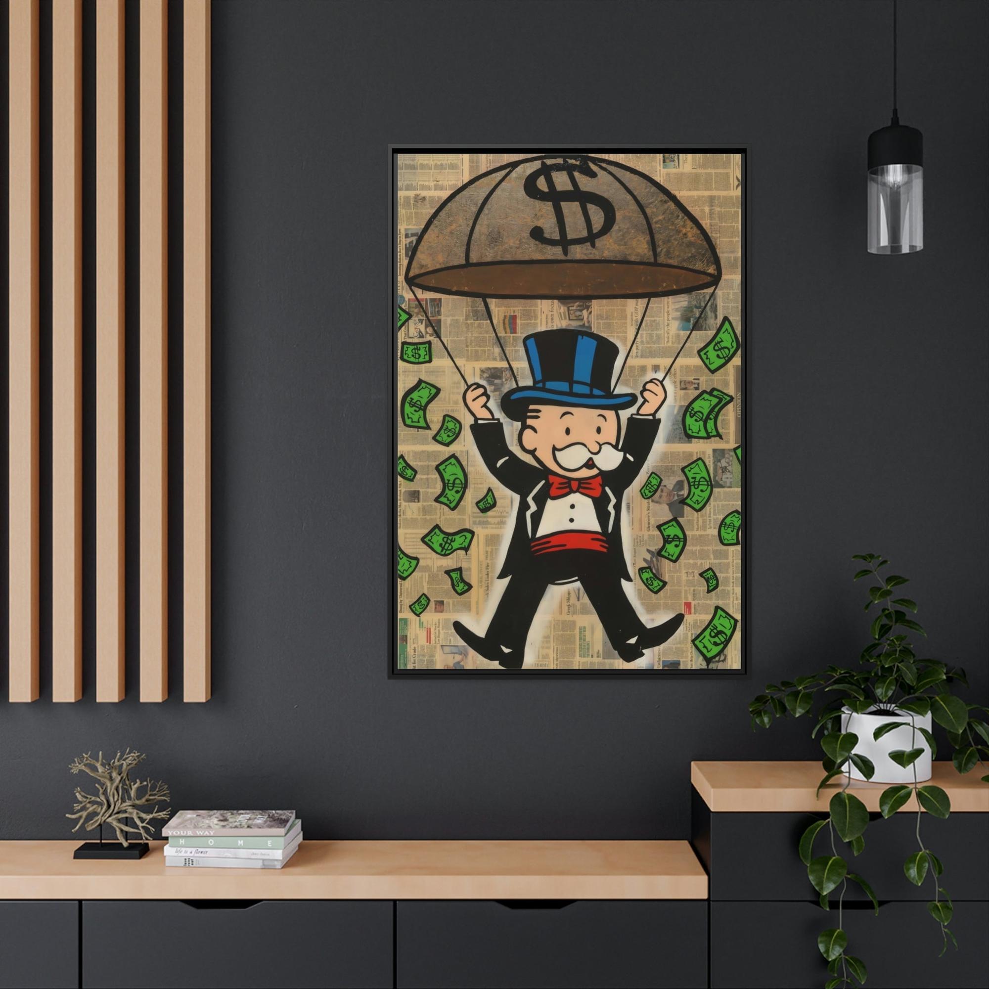 Monopoly & Motivation Monopoly Money: Canvas Art and Poster Prints Featuring Alec Monopoly's Iconic Style