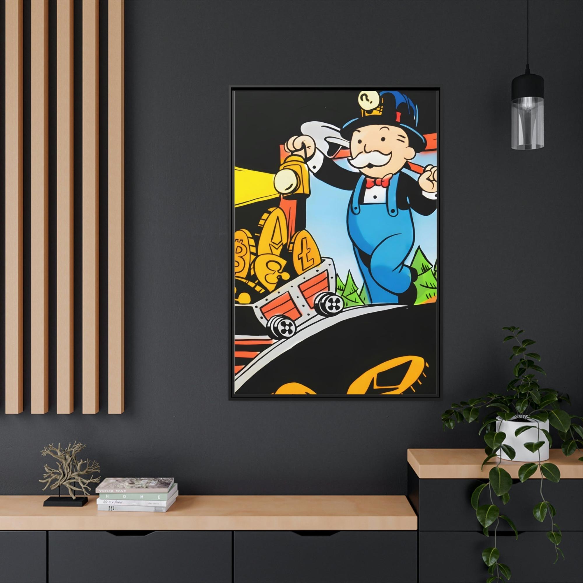 Monopoly & Motivation Making Money Moves: Alec Monopoly's Money-Themed Art in Poster and Canvas